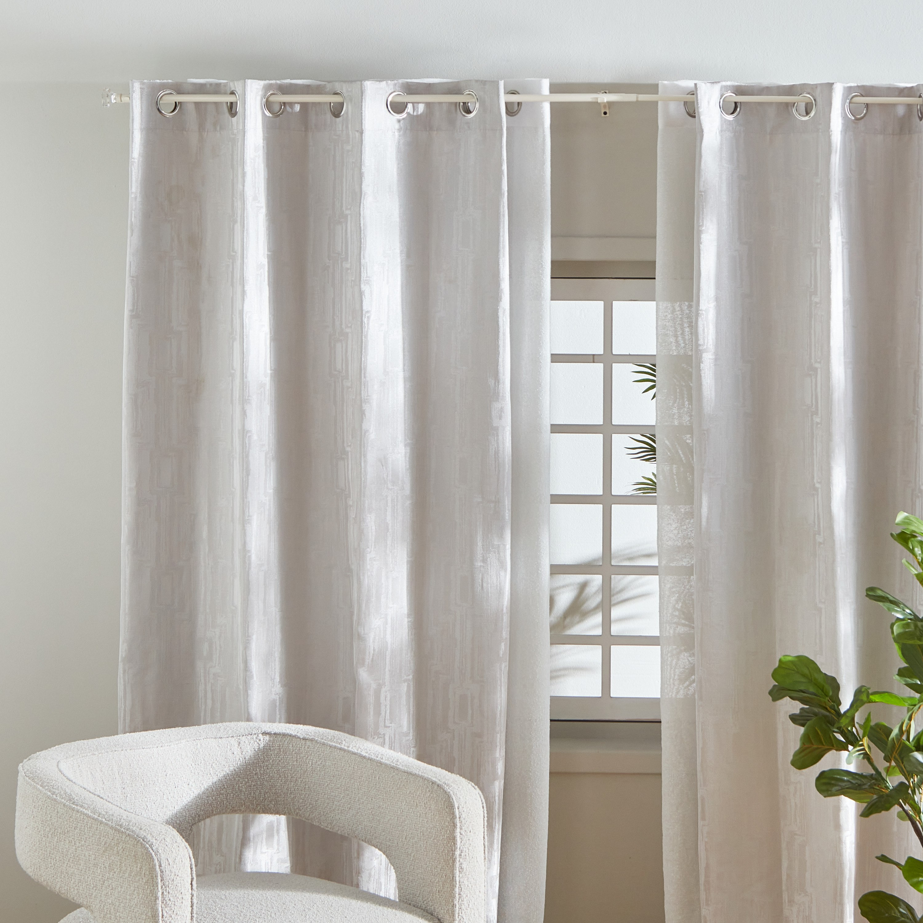 Small Acrylic Square 16mm Double Curtain Rod - 110-320 cm-PROMO_HB_AE_B1G1_250925-image-3