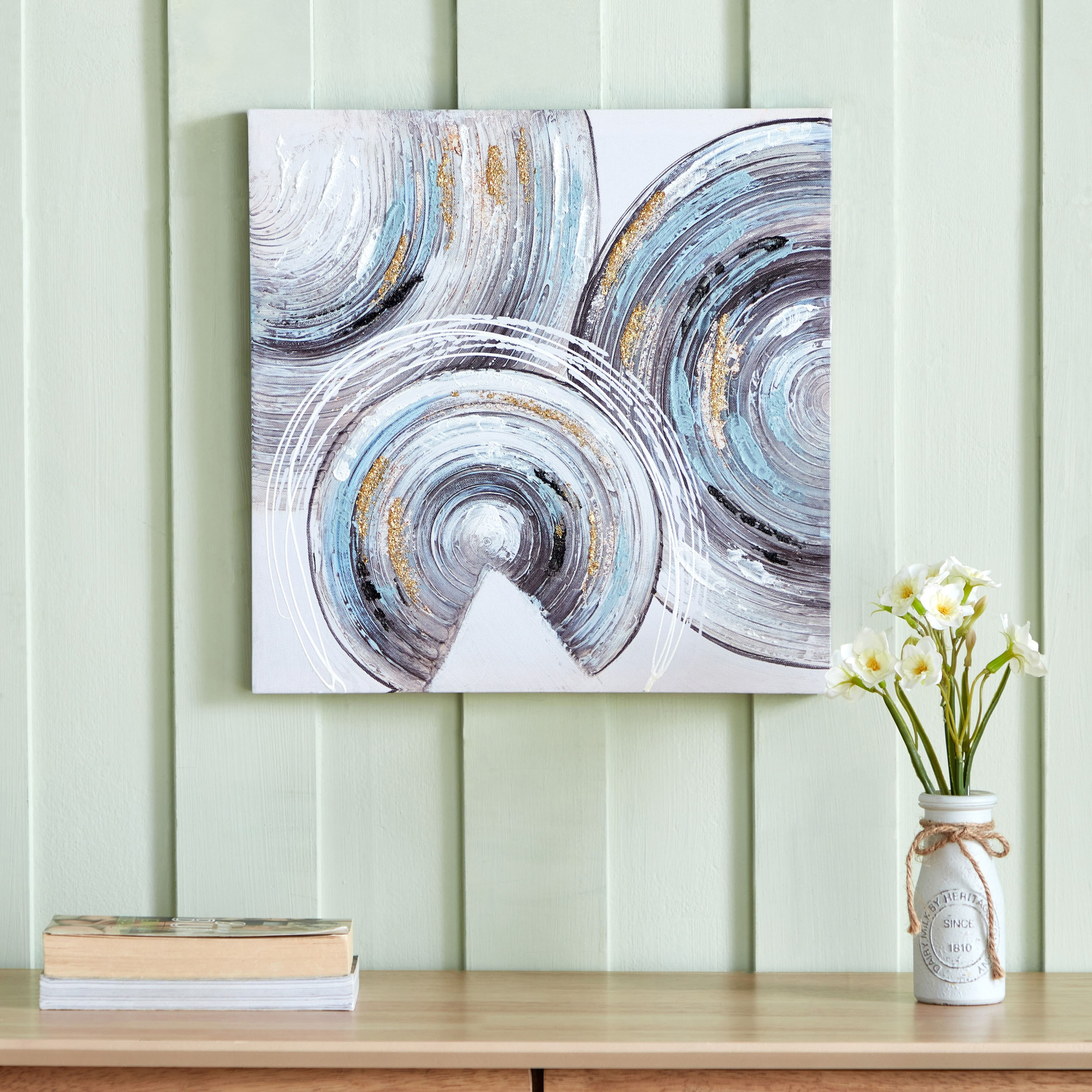 إطار صور مرسوم يدويًا من مايان - 40x2.5x40 سم-hbxhomeware-hbxdecorandfurnishings-image-1