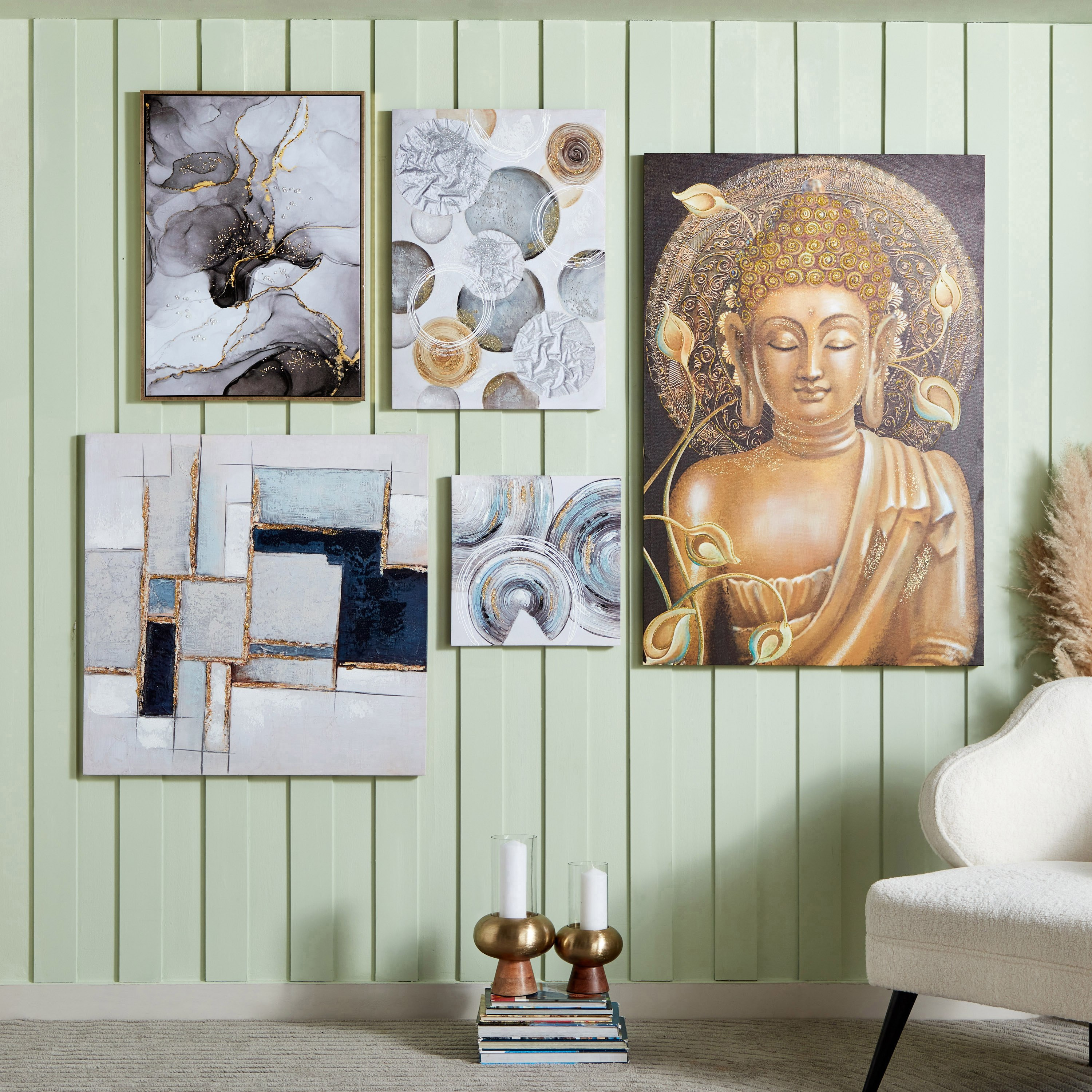 إطار صور مرسوم يدويًا من مايان - 40x2.5x40 سم-hbxhomeware-hbxdecorandfurnishings-image-5
