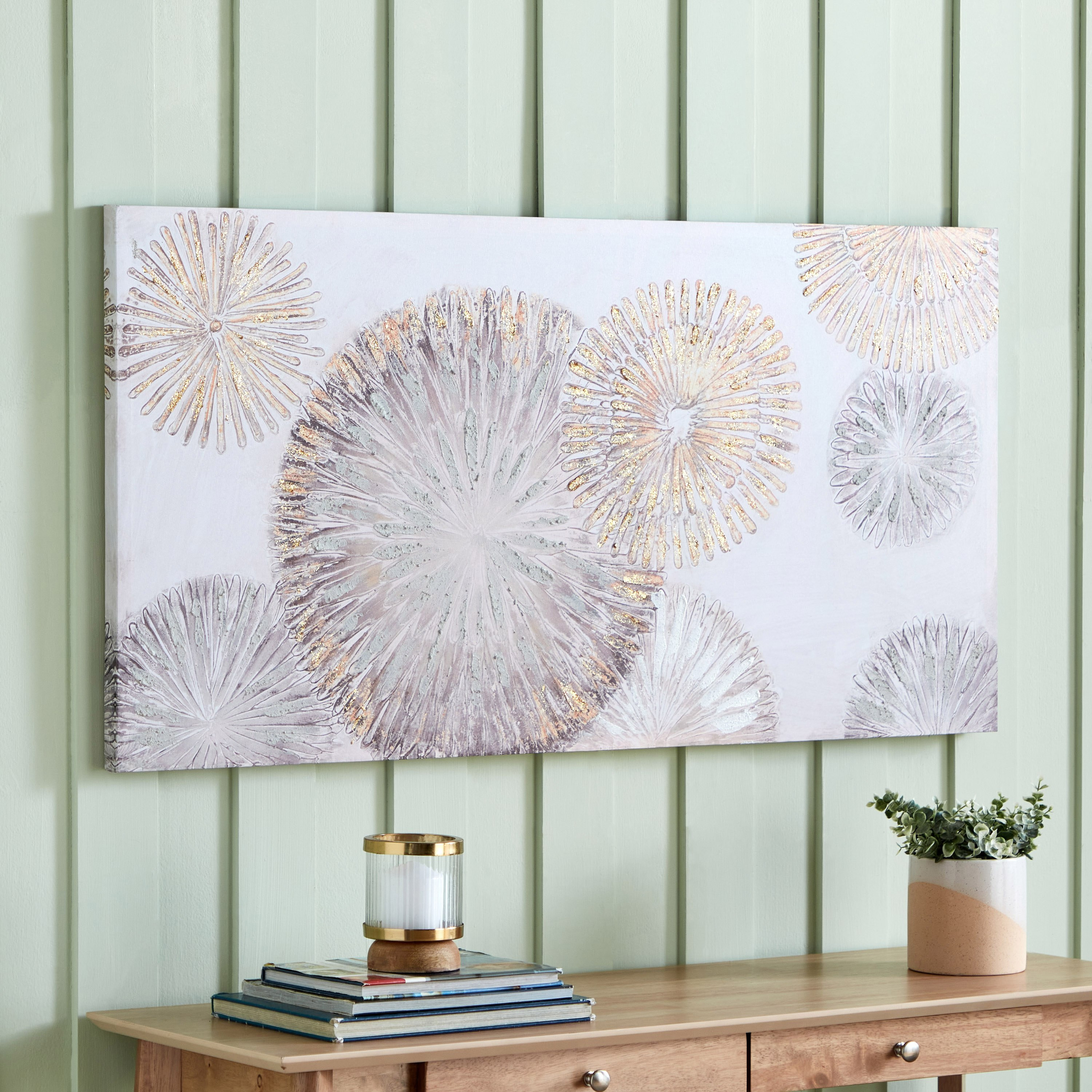 زينة حائط مؤطرة مرسومة يدويًا من مايان - 120x3x60 سم-hbxhomeware-hbxdecorandfurnishings-image-2