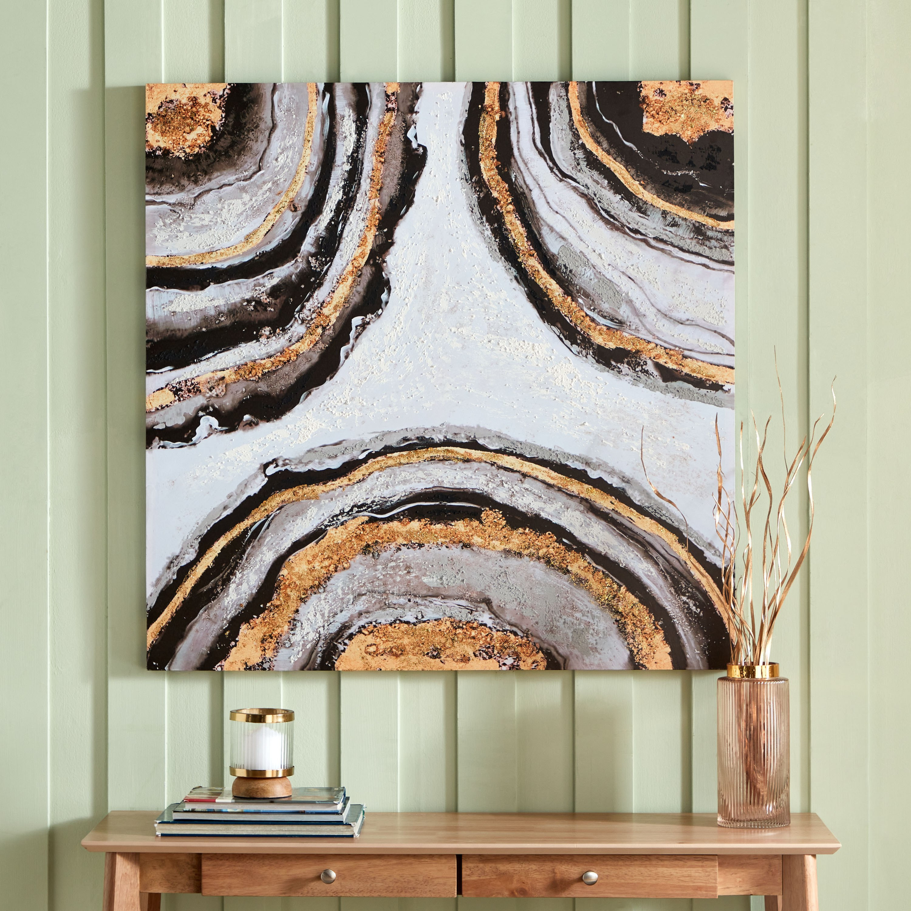 إطار صور مرسوم يدويًا من مايان - 100x3x100 سم-hbxhomeware-hbxdecorandfurnishings-image-1