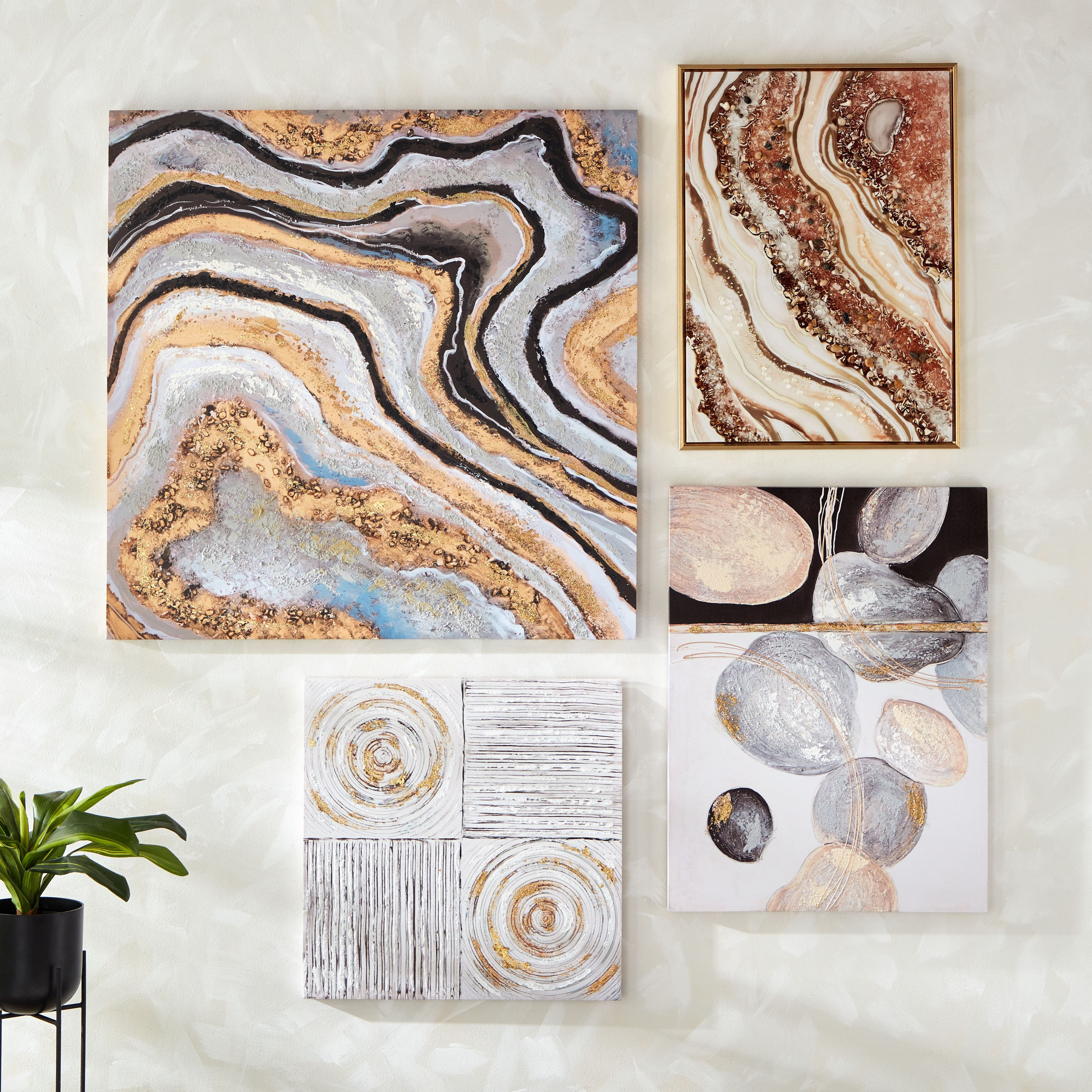 لوحة مؤطرة مرسومة يدويًا من ليتا - 100x3x100 سم-hbxhomeware-hbxdecorandfurnishings-image-5