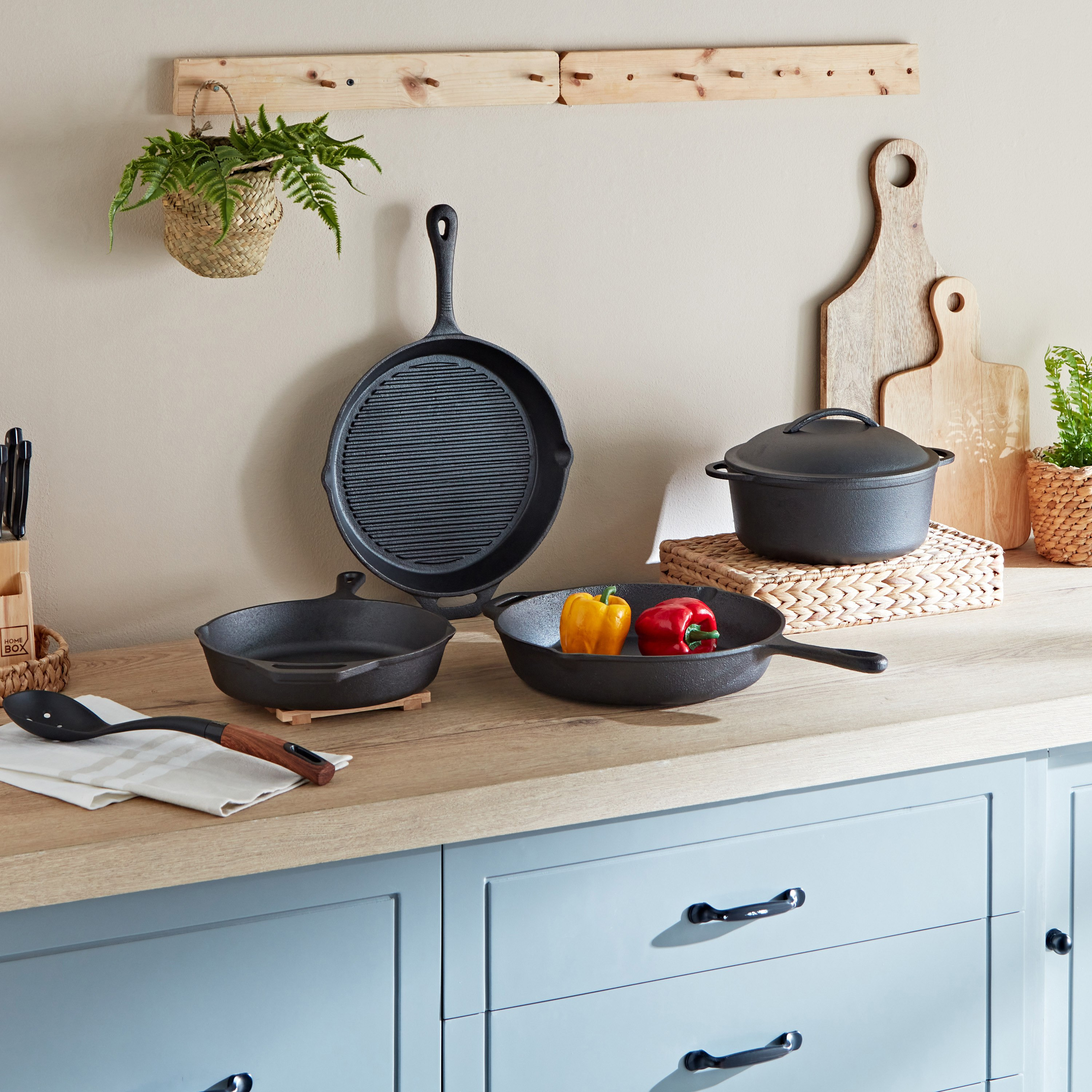 مقلاة شواء من الحديد المصبوب - فيريا - 32 سم-hbxhomeware-hbxkitchen-image-3