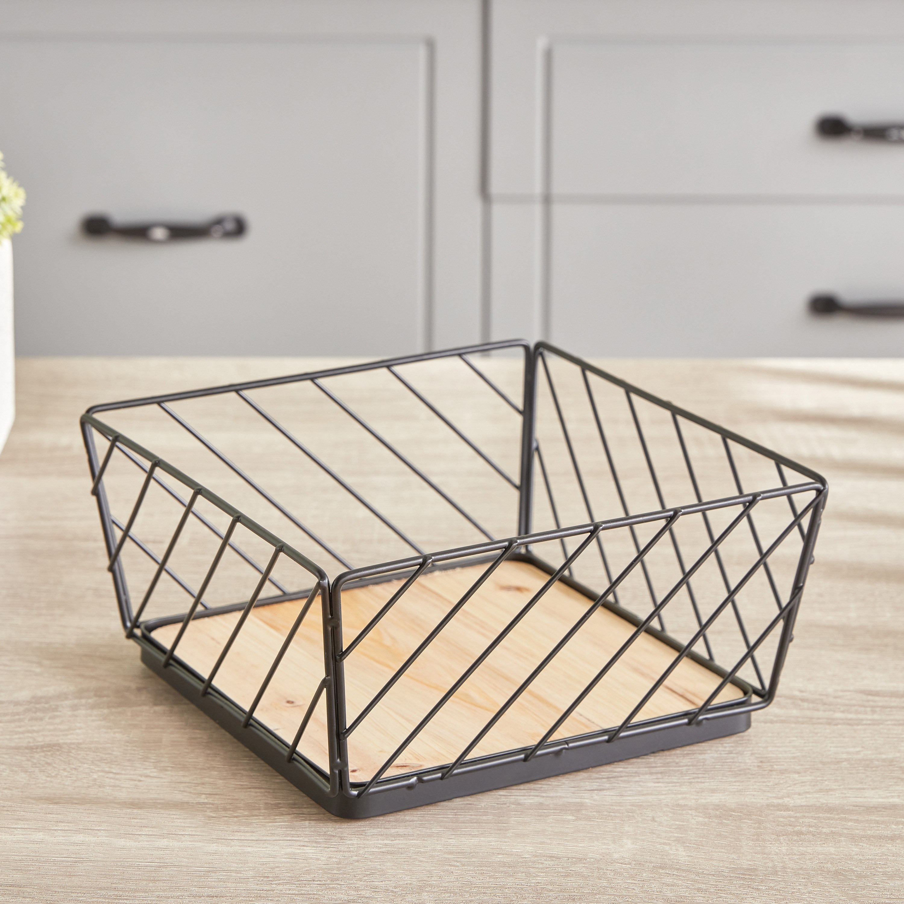 سلة فواكه مسطحة من إيكو جريب - 23x23x11 سم-hbxkitchen-kitchenware-kitchenaccessories-image-2