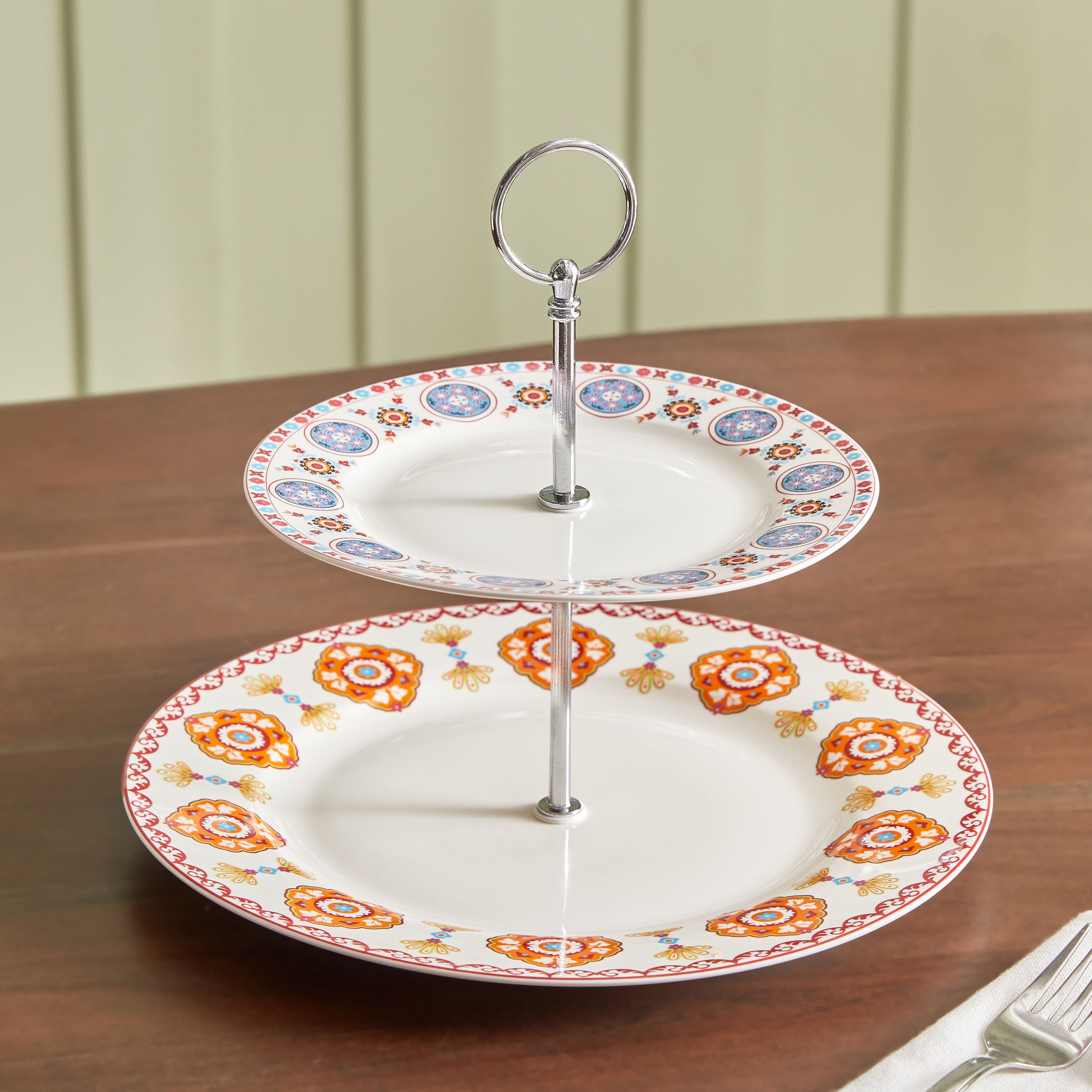 حامل كيك بطابقين من ماجيستيك-hbxdecorandfurnishings-tabletop-serveware-image-2
