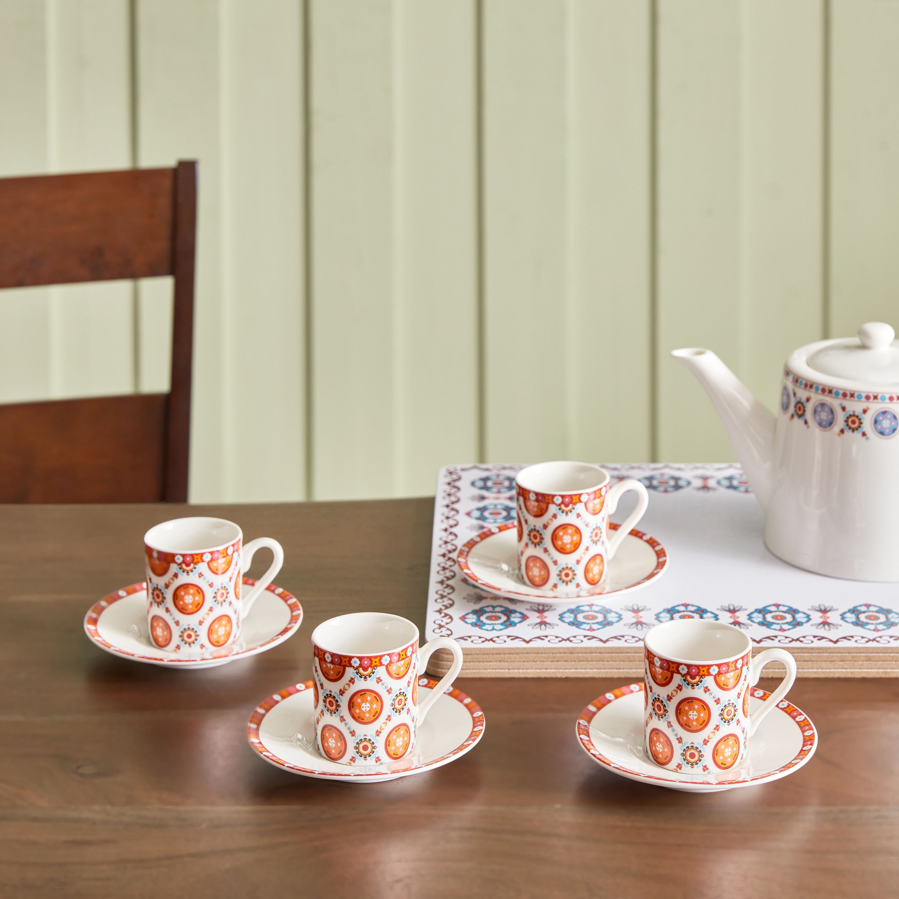 فناجين إسبريسو وصحون من ماجيستيك - طقم من 4 قطع-hbxhomeware-hbxkitchen-image-1