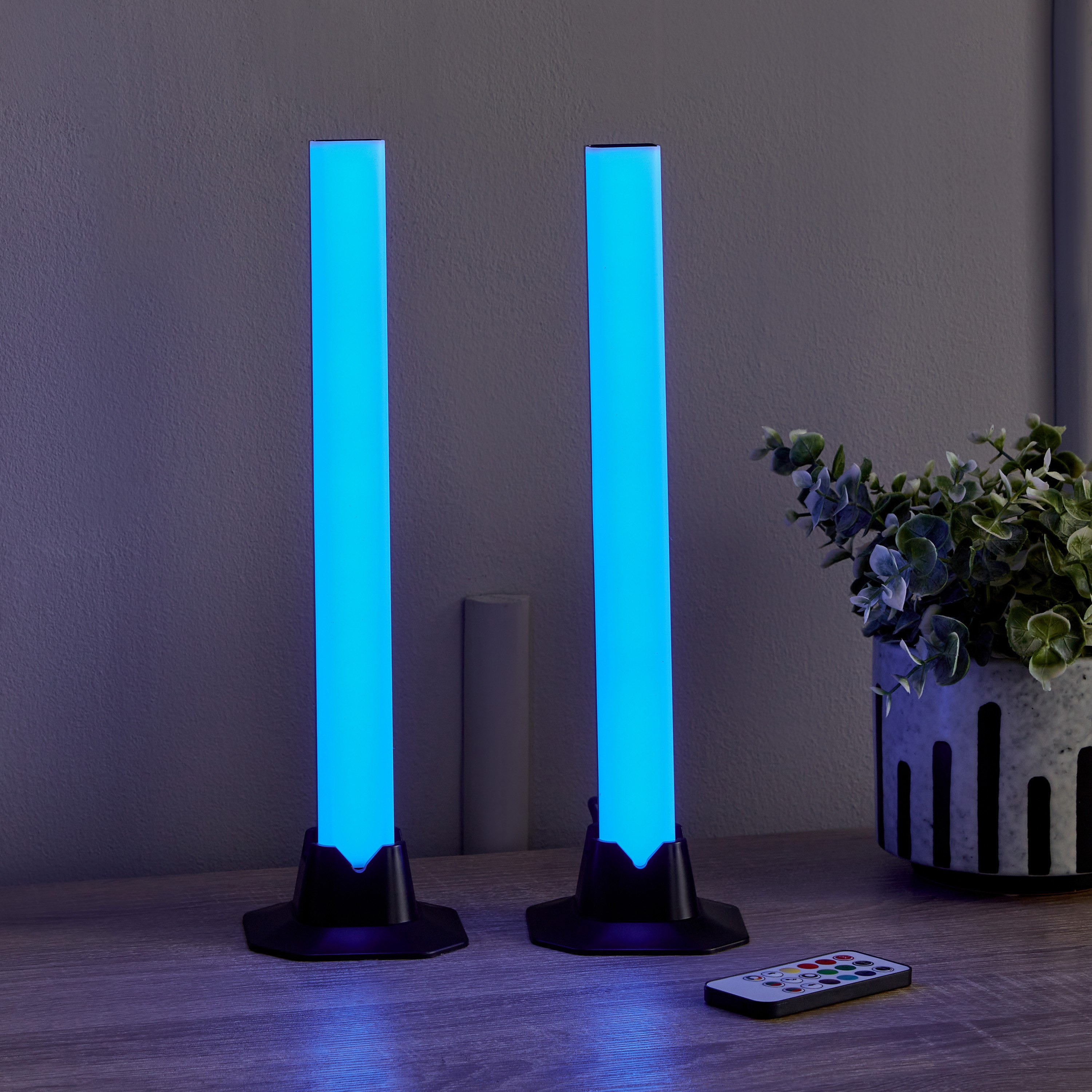 مجموعة مصابيح مكتب إل إي دي - قطعتين مع جهاز تحكم عن بعد لمزامنة الموسيقى من ليتا-hbxlivingroom-lighting-tablelamps-image-5