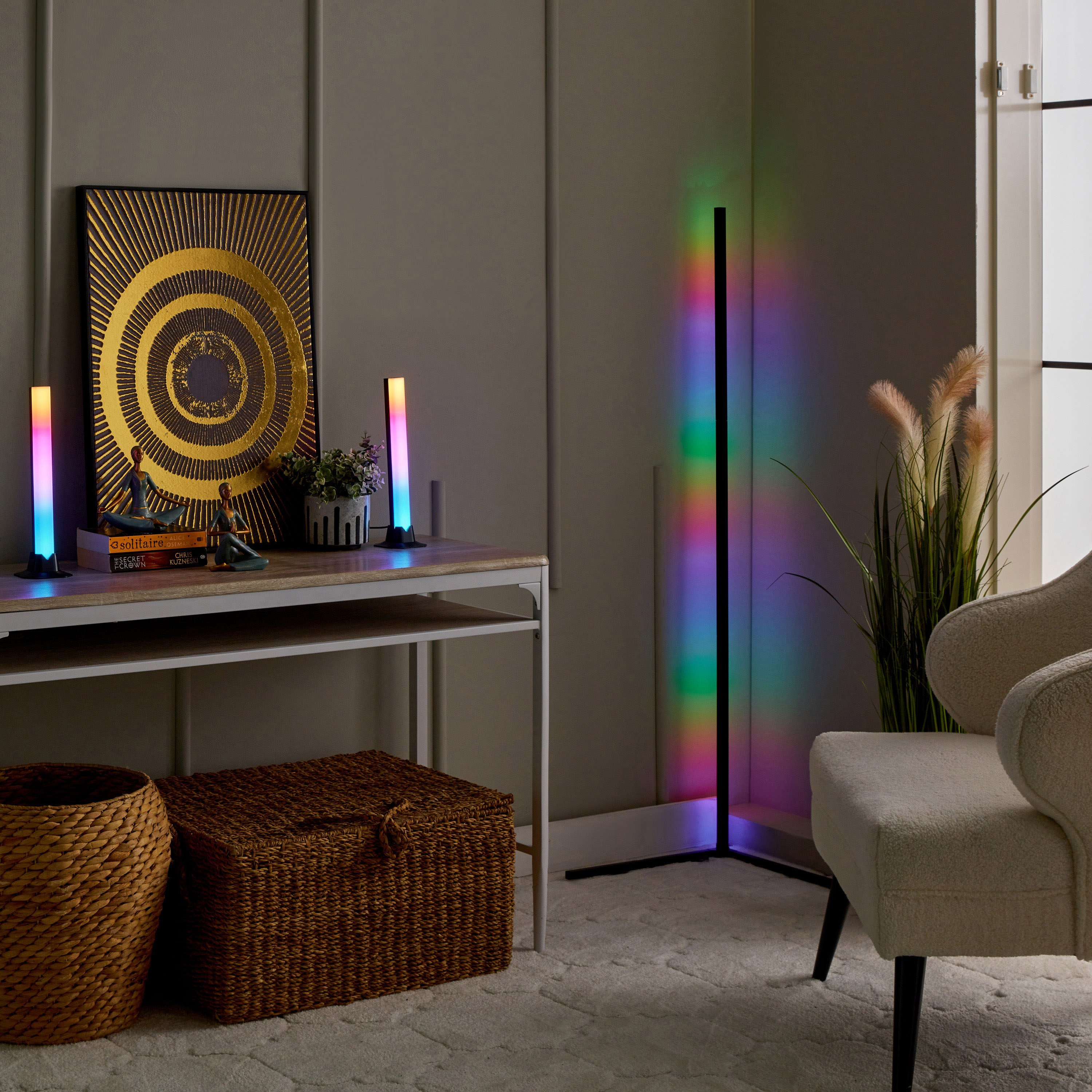 مجموعة مصابيح مكتب إل إي دي - قطعتين مع جهاز تحكم عن بعد لمزامنة الموسيقى من ليتا-hbxlivingroom-lighting-tablelamps-image-8