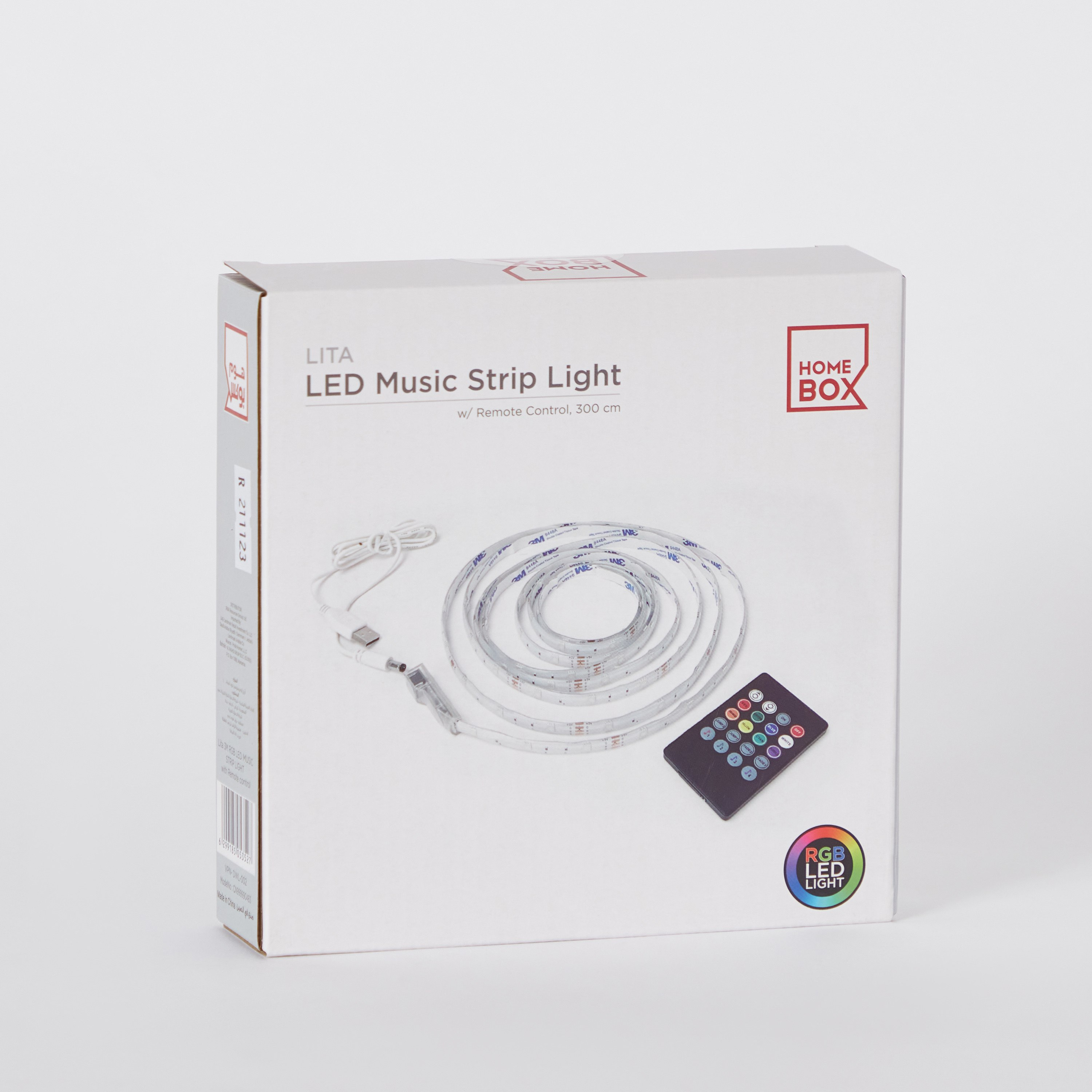 شريط موسيقى بإضاءة إل إي دي أر جي بي مع جهاز تحكم عن بعد من ليتا- 3 متر-hbxdiningroom-lighting-decorativesandstringlights-image-9