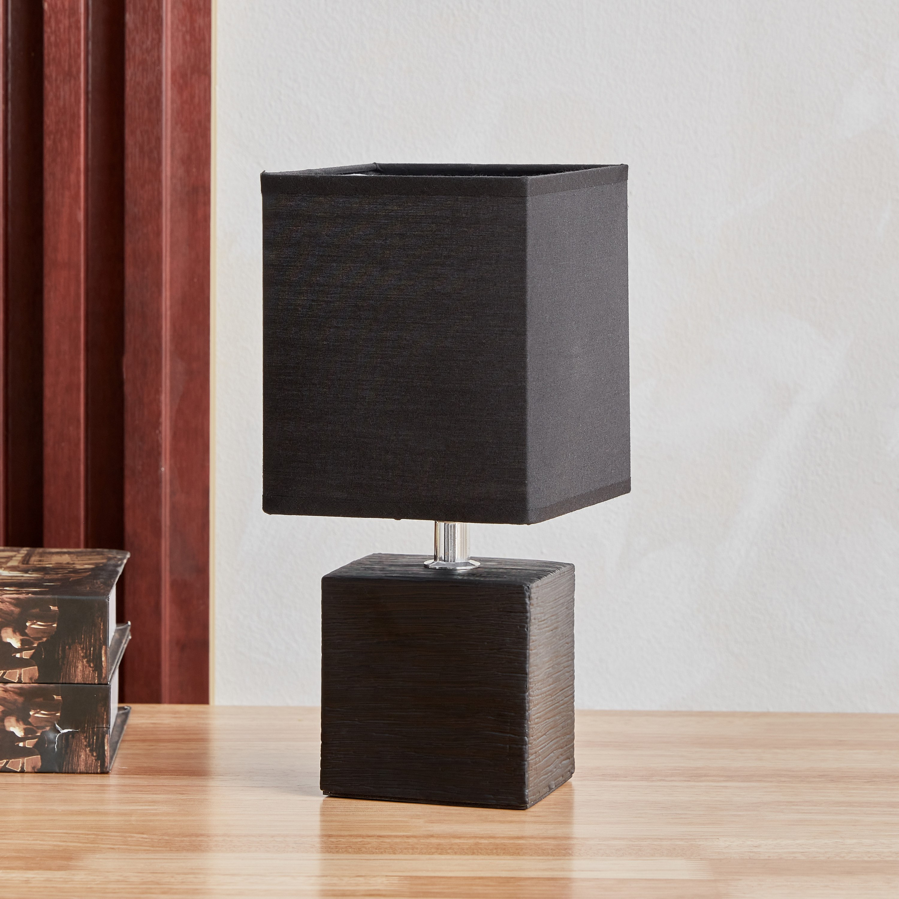 Novalie Ceramic Table Lamp with Square Lampshade - 26.5 cm-hbxbedroom-lighting-tablelamps-image-1