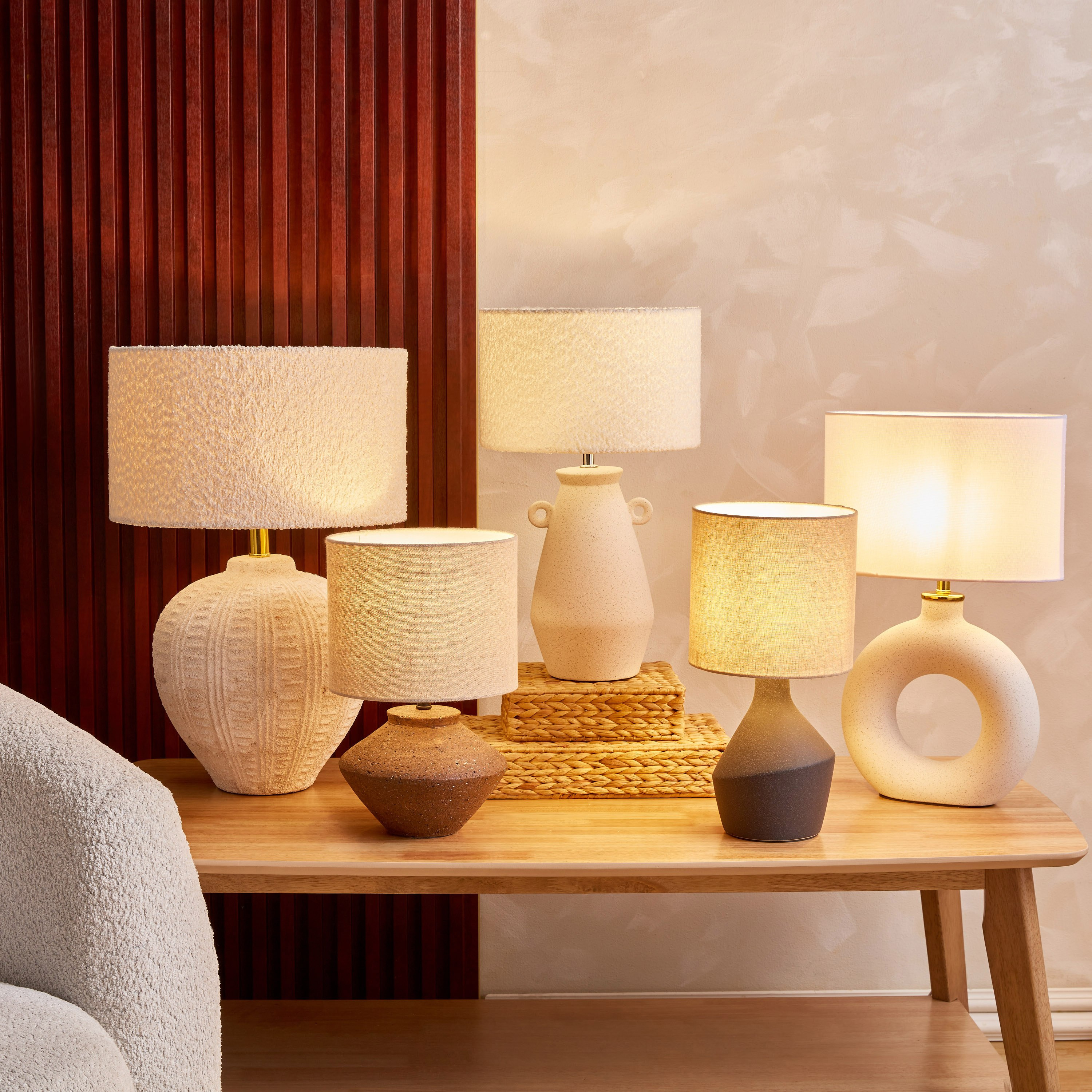 Ceramic table lamps for deals living room