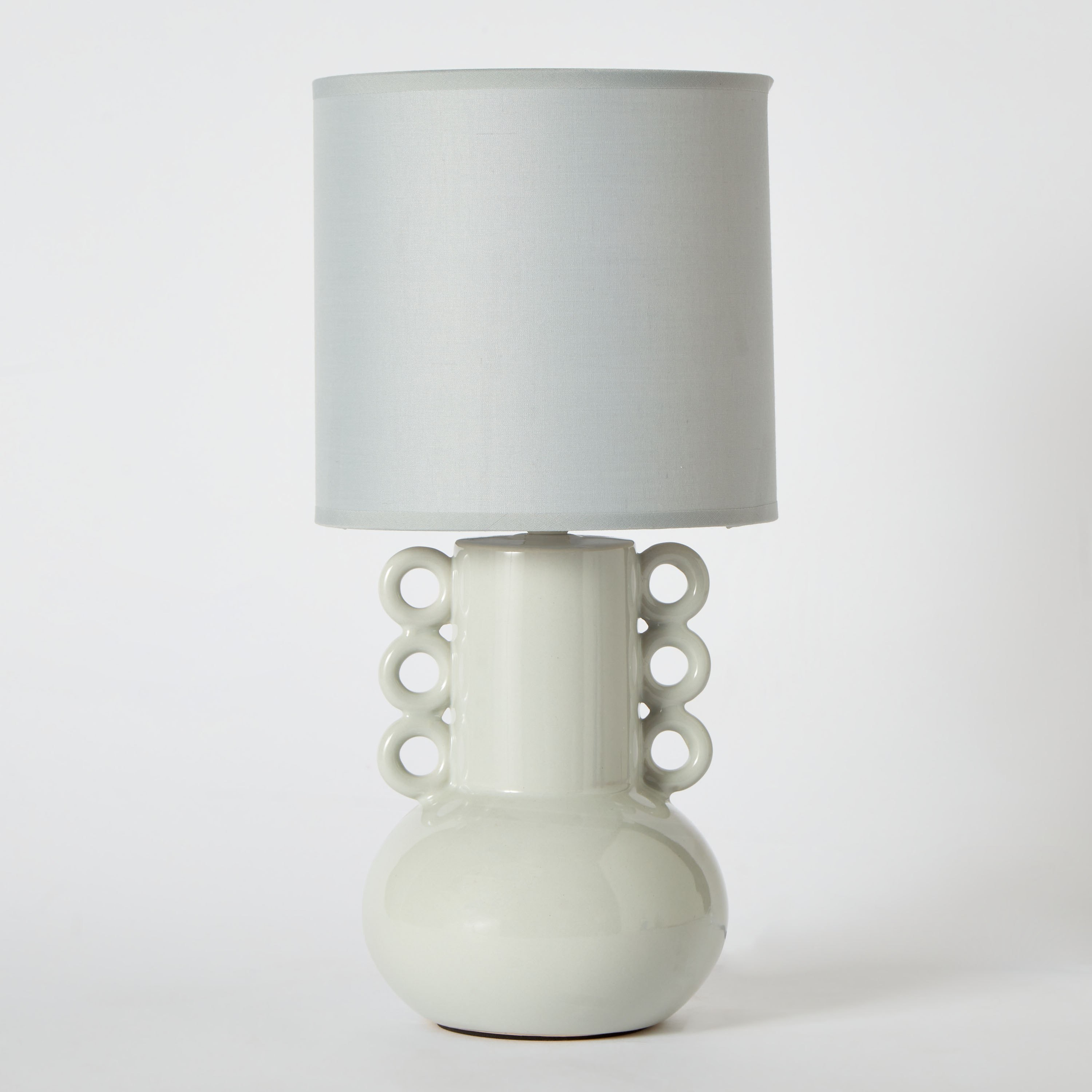 قاعدة مصباح سيراميك مرقطة باللؤلؤ مع غطاء من نوفالي - 38 سم-hbxbedroom-lighting-tablelamps-image-6