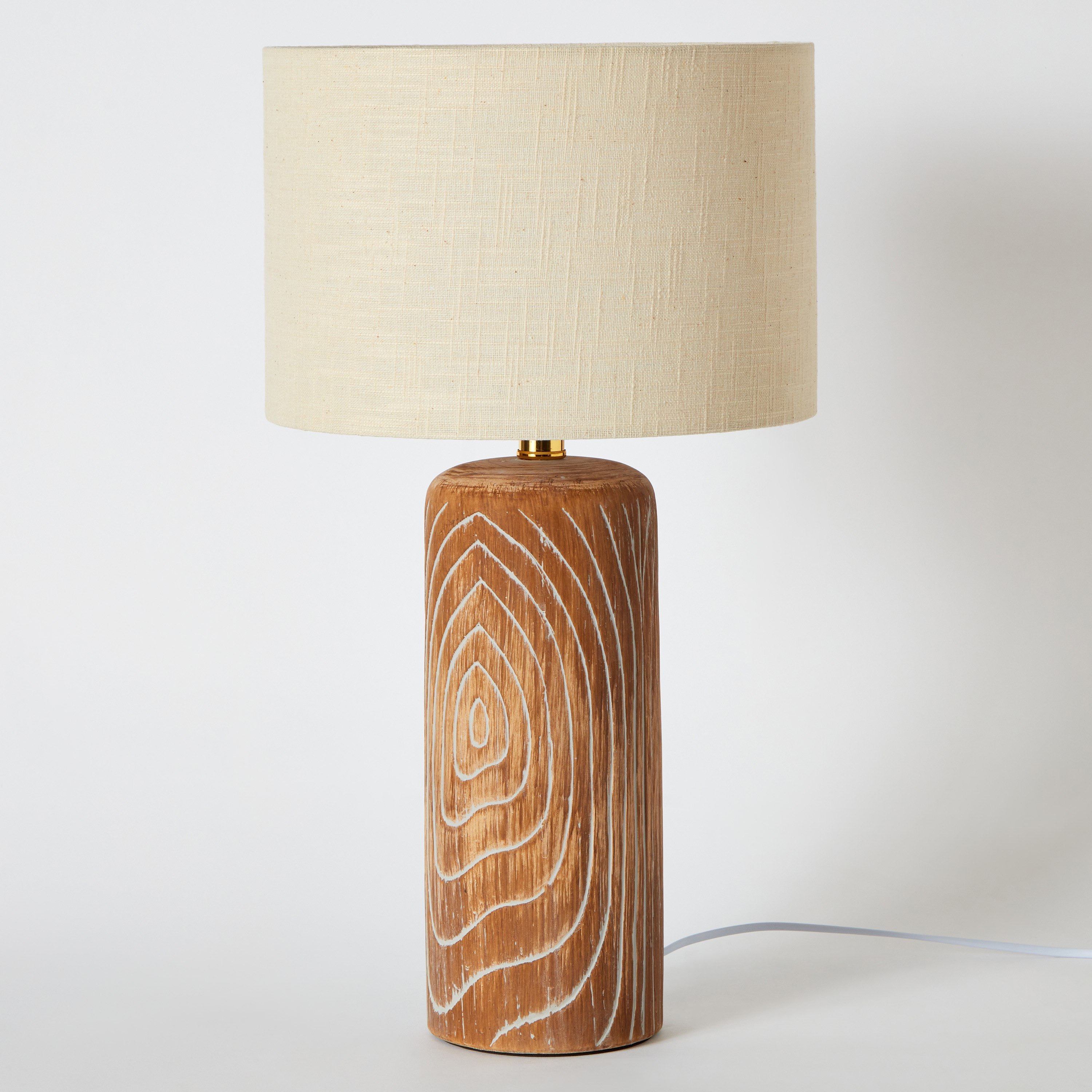 مصباح طاولة سيراميك بغطاء كتان من نوفالي - 56 سم-hbxbedroom-lighting-tablelamps-image-6