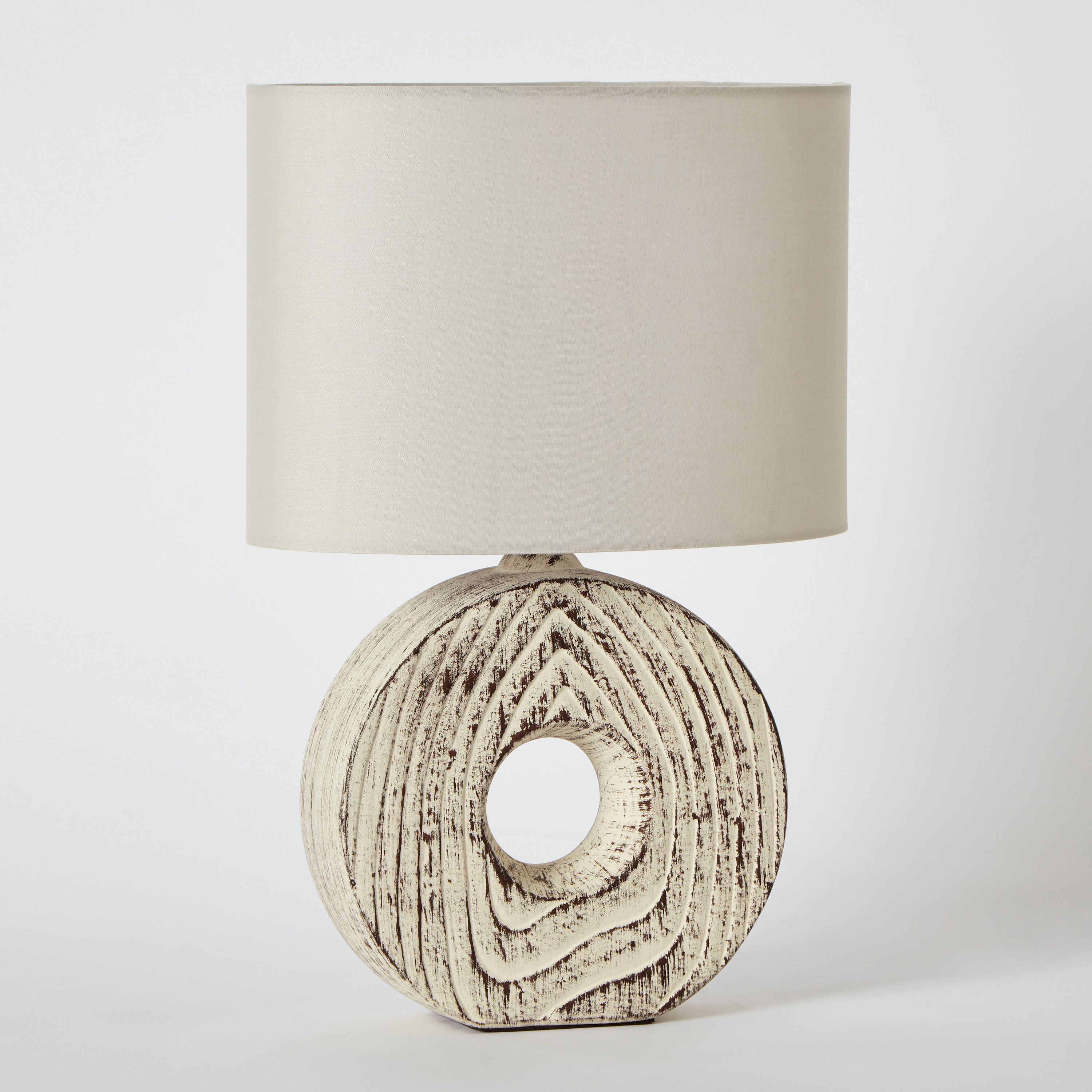Novalie Ceramic Table Lamp with Shade - 37 cm-hbxbedroom-lighting-tablelamps-image-6