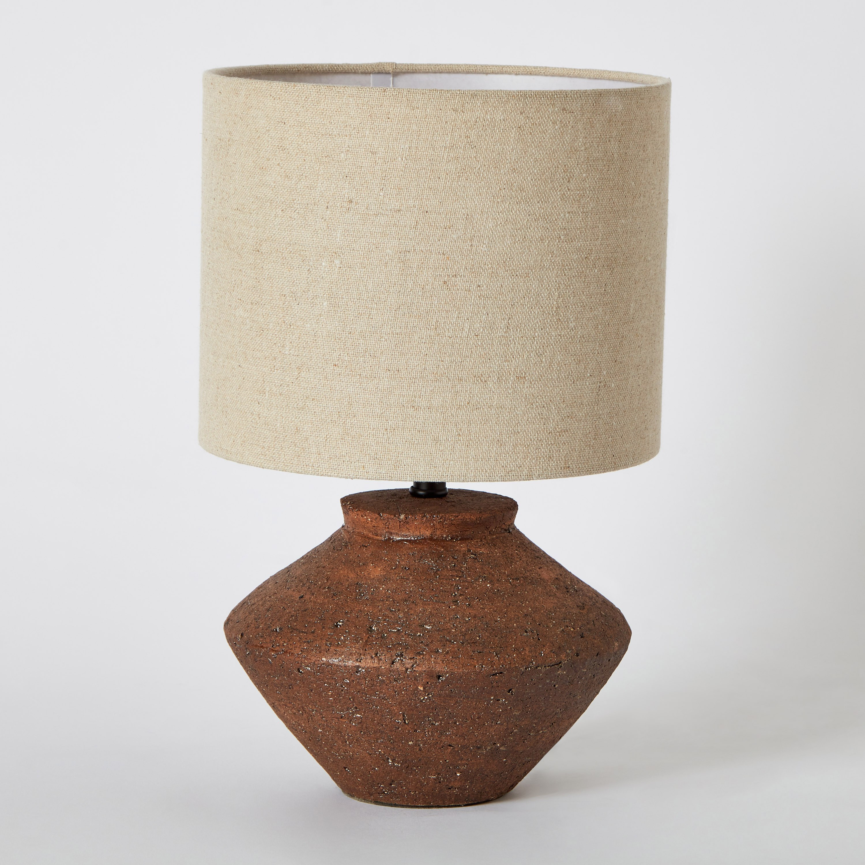 Novalie Ceramic Table Lamp with Linen Shade - 35.5 cm-hbxbedroom-lighting-tablelamps-image-6