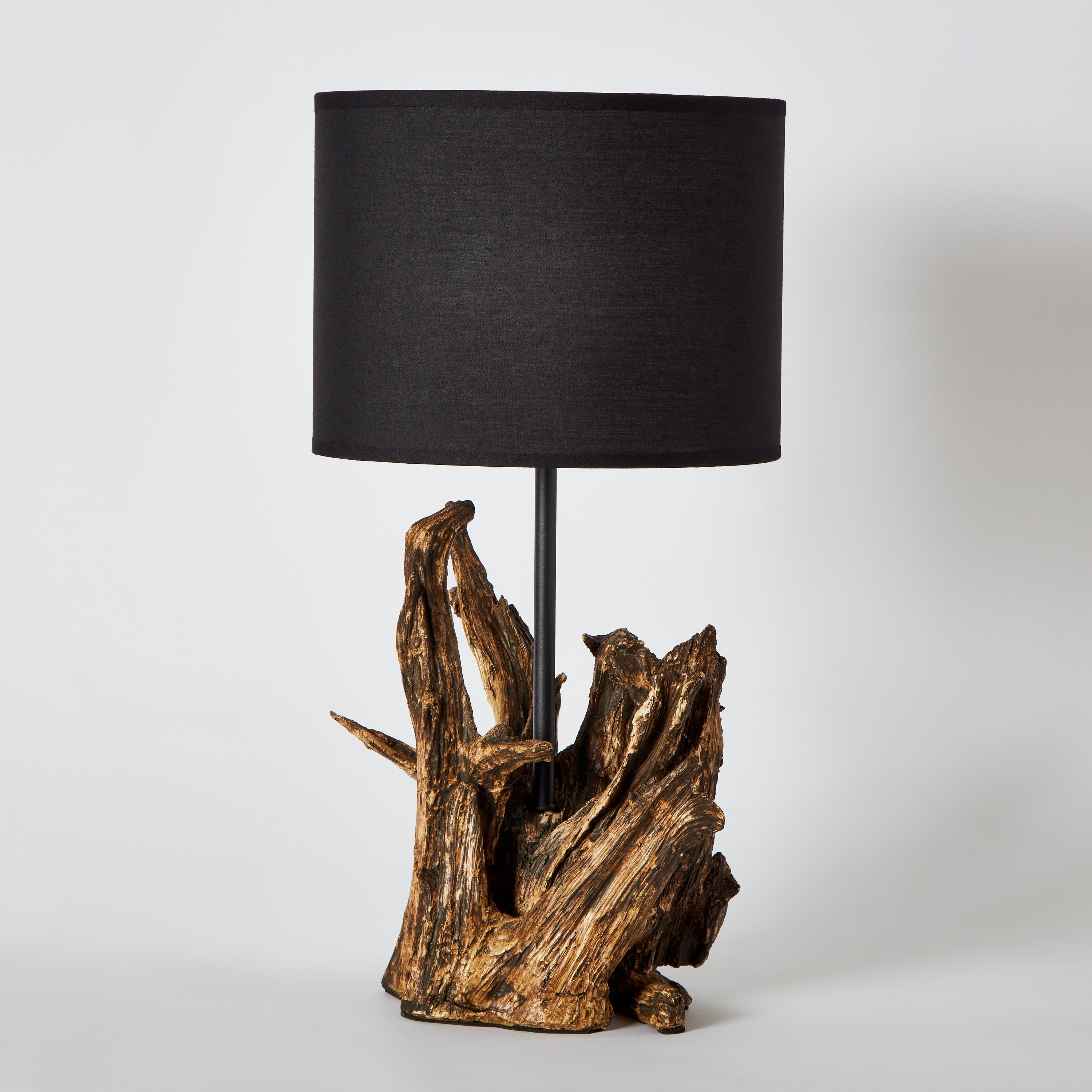 مصباح طاولة بقاعدة راتنج خشبية مع غطاء من نوفالي - 50.5 سم-hbxbedroom-lighting-tablelamps-image-6