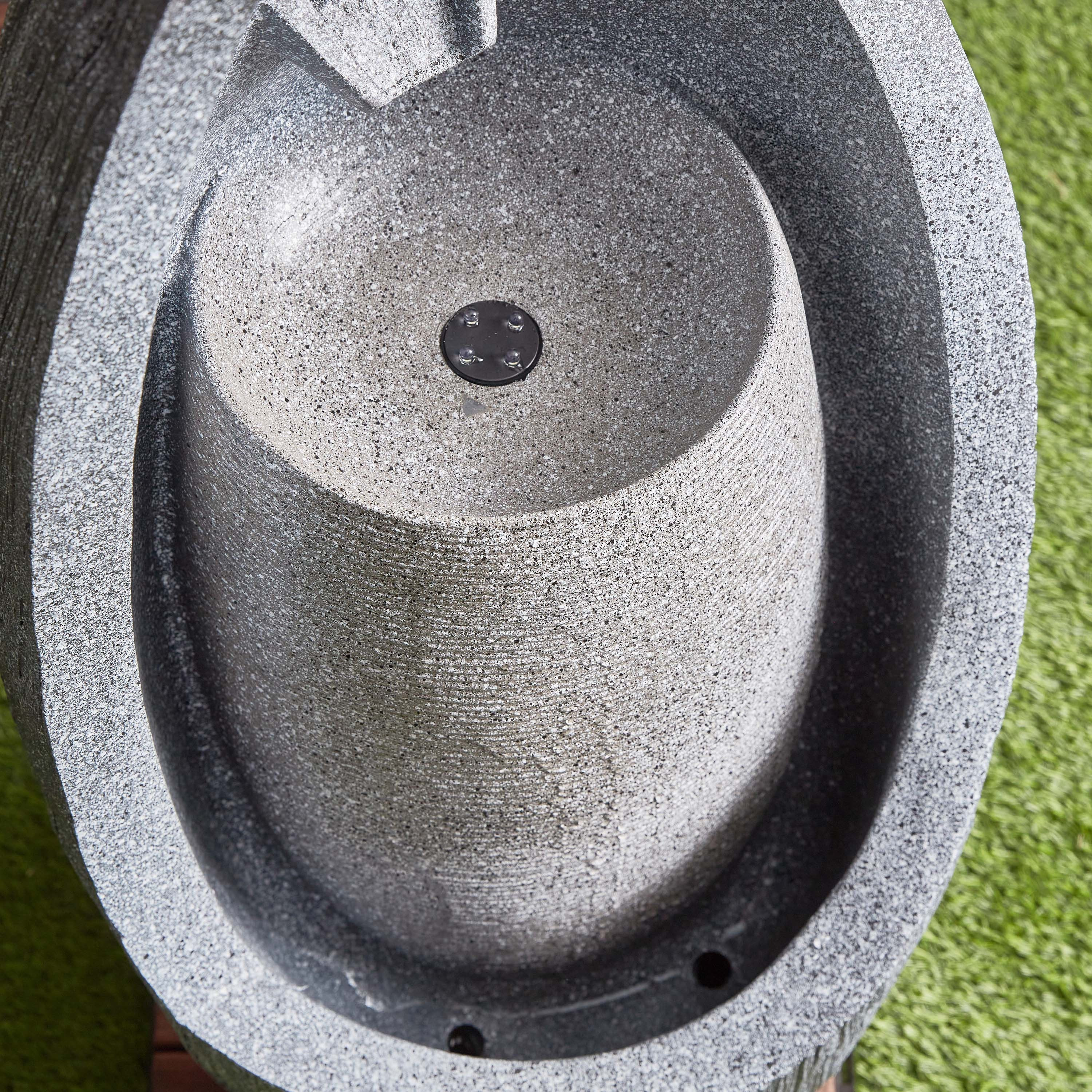 نافورة خارجية بتصميم تجريدي وإضاءة إل إي دي من أديل- 36x35x83 سم-hbxhomeware-gardenandoutdoor-outdoorfountain-image-4