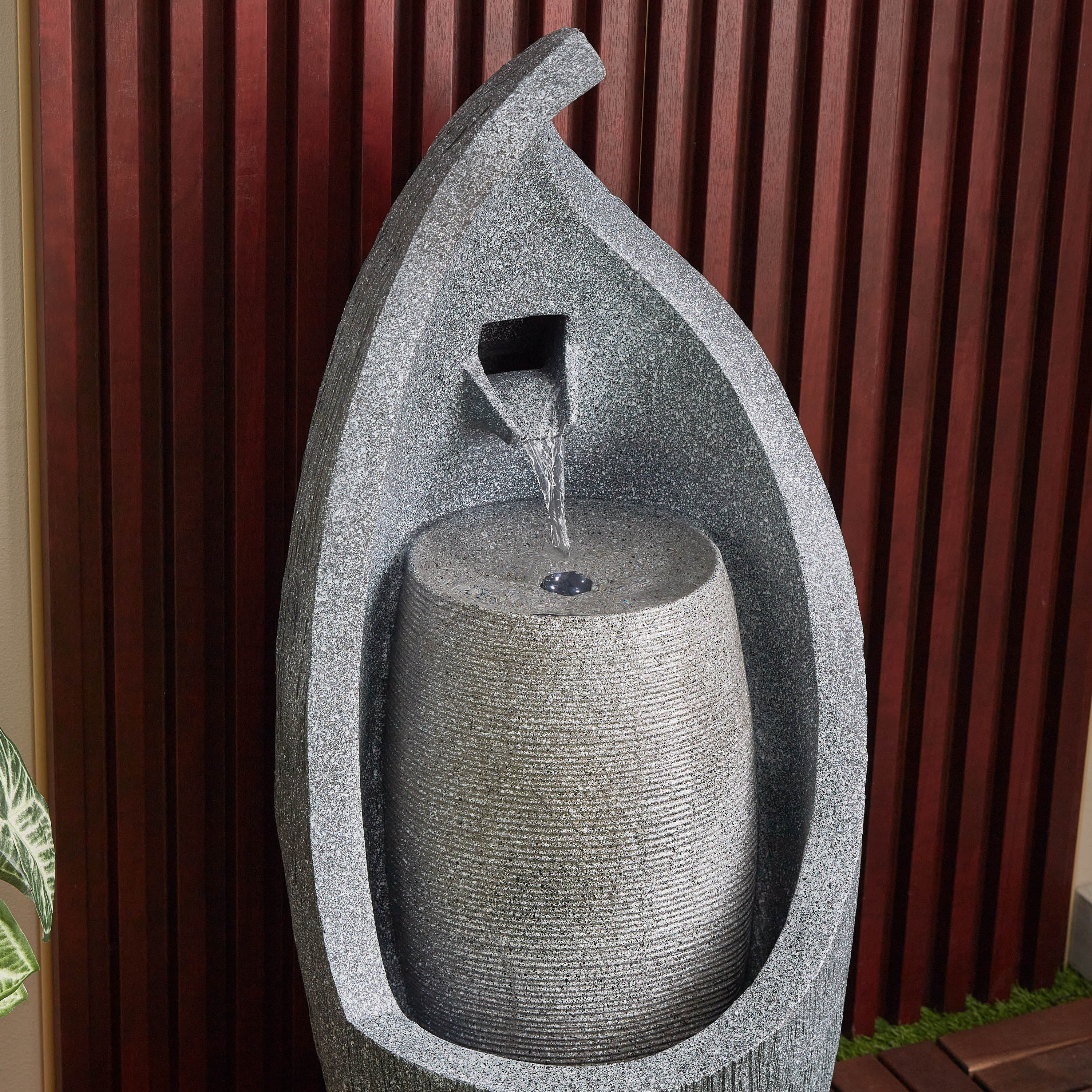 نافورة خارجية بتصميم تجريدي وإضاءة إل إي دي من أديل- 36x35x83 سم-hbxhomeware-gardenandoutdoor-outdoorfountain-image-5