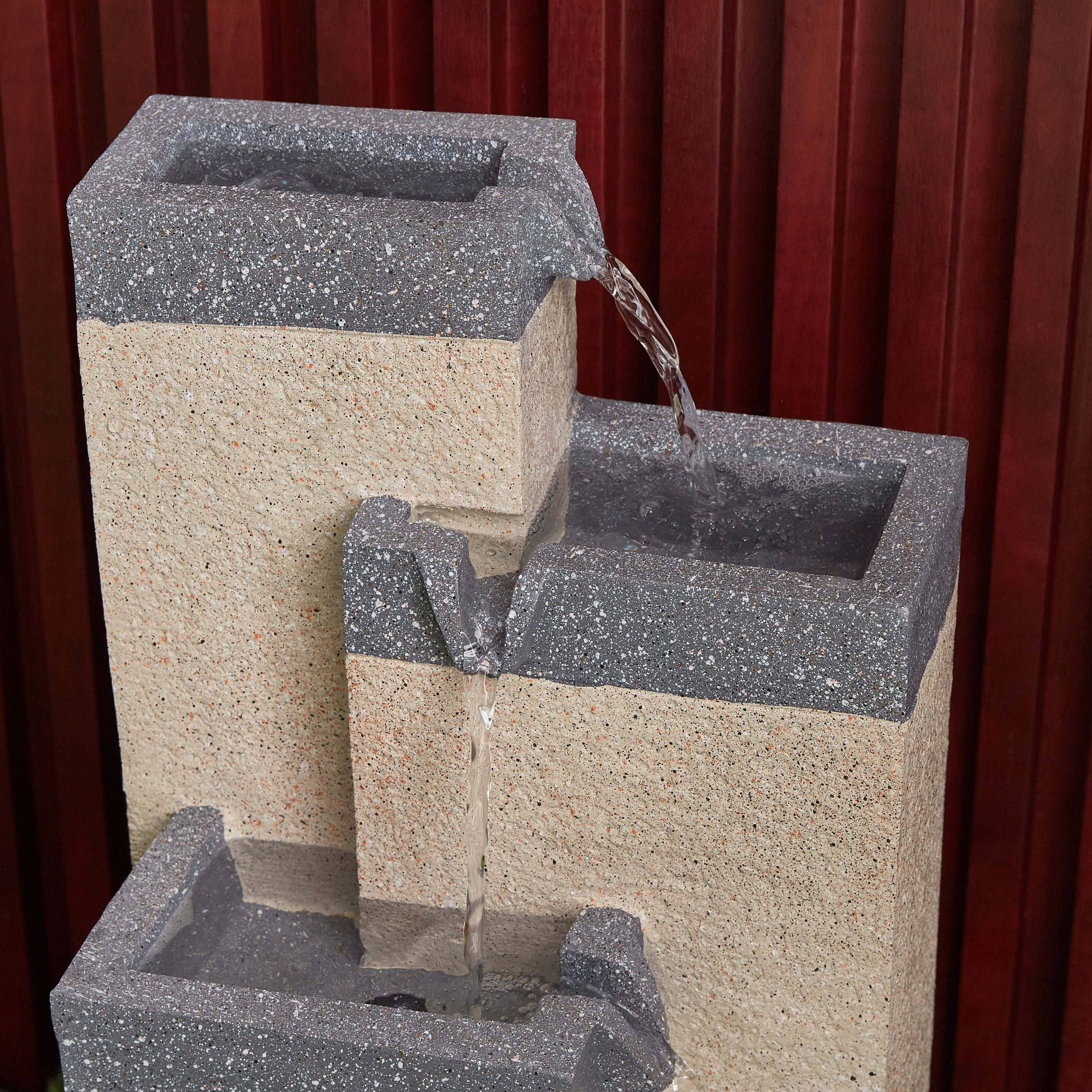Adele Modern 4-Tier Outdoor Fountain with LED - 29x24x49.5 cm-hbxhomeware-gardenandoutdoor-outdoorfountain-image-5