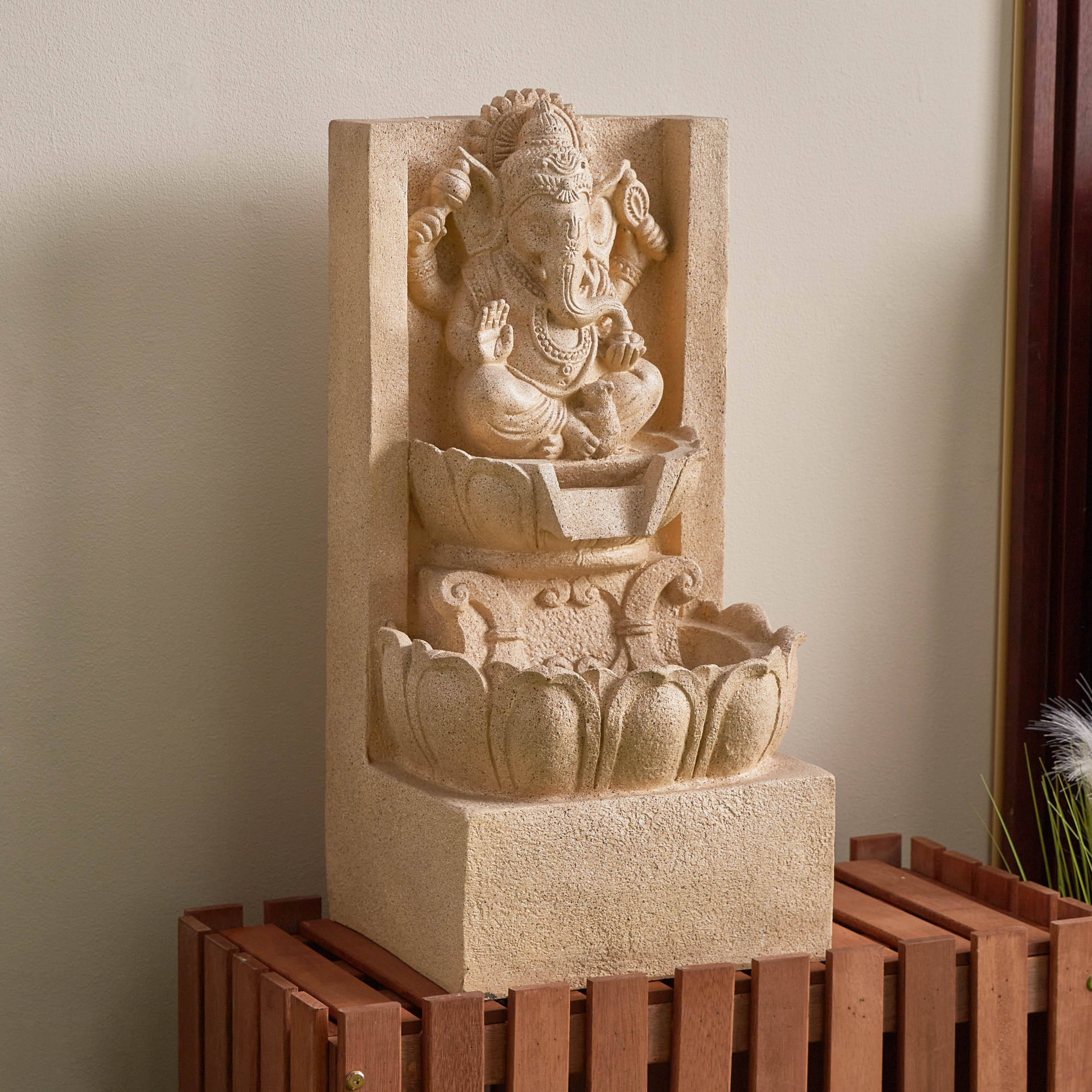Divine Ganesha Outdoor Fountain with LED - 30x28x62.5 cm-PROMO_HB_AE_B1G1_250925-image-2