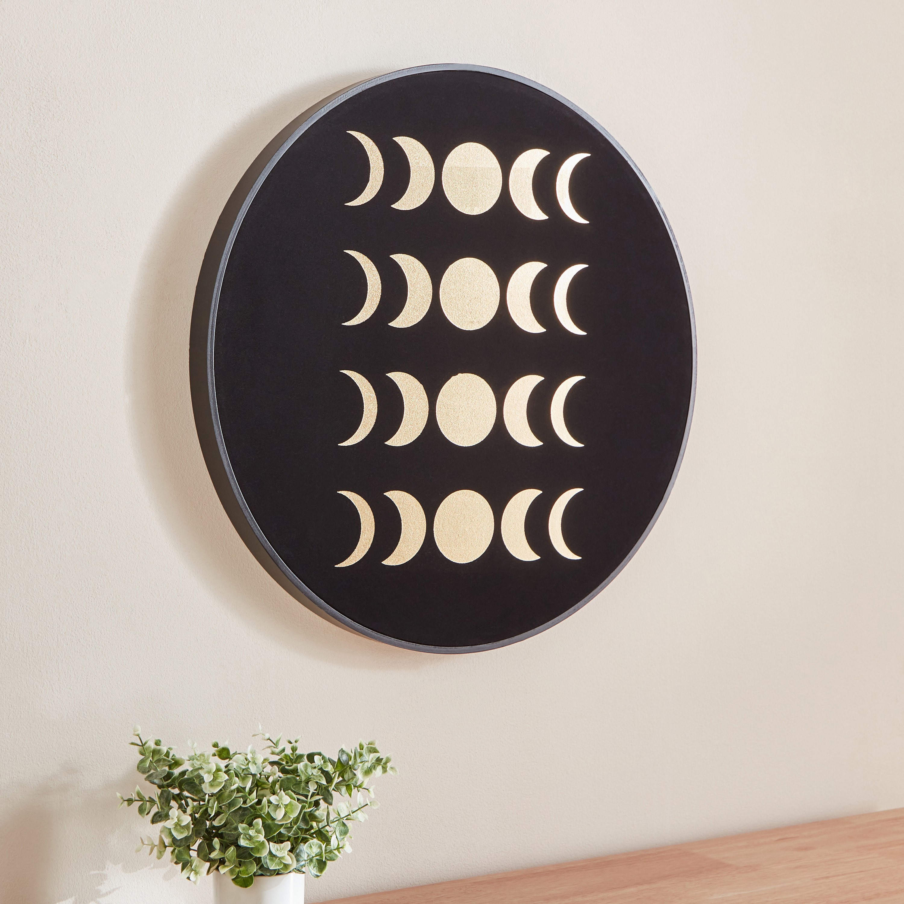 زينة حائط معدن ومخمل من أوليفر - 59x59x4 سم-hbxdiningroom-walldecor-wallart-image-1