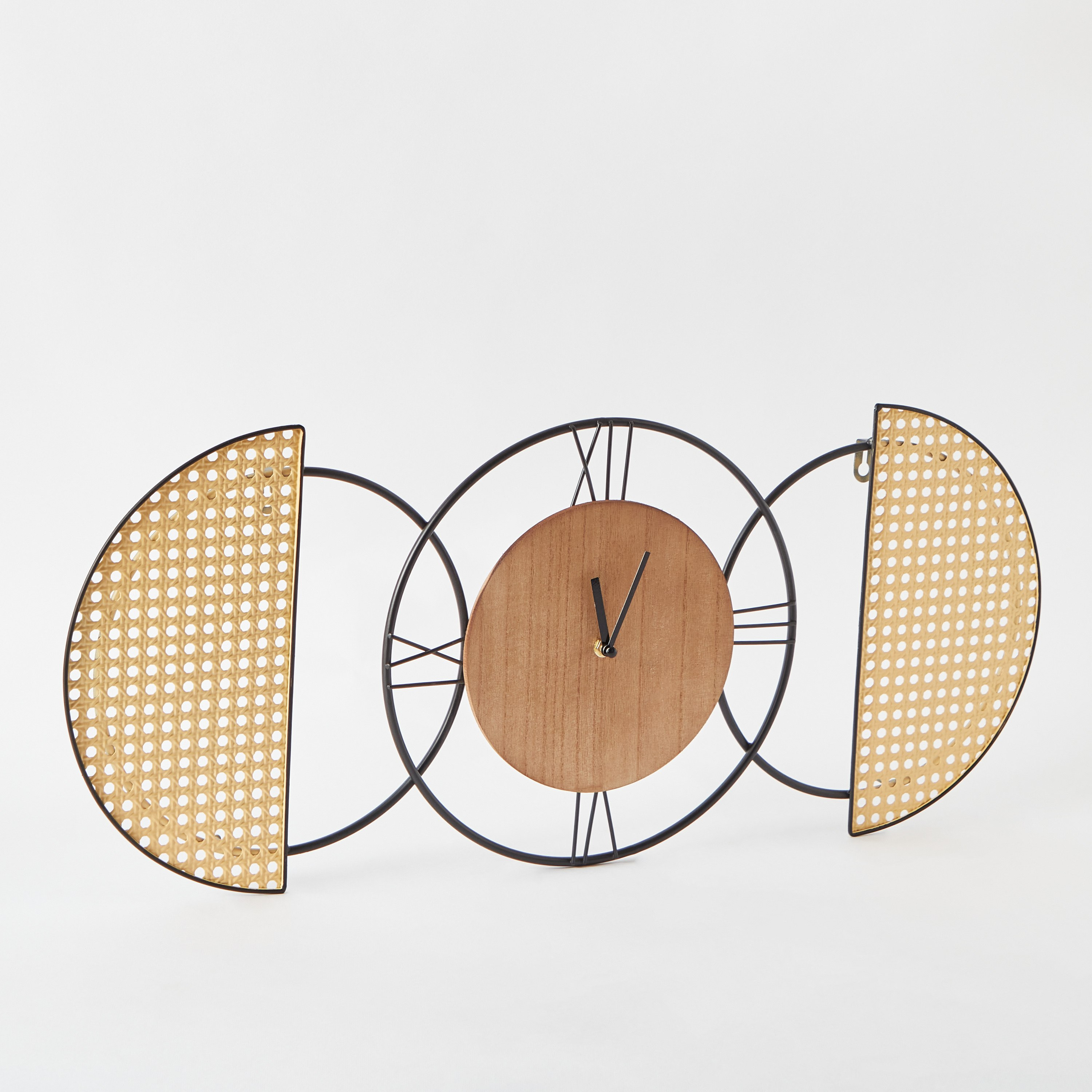 ساعة حائط معدن وألواح ليفية متوسط الكثافة من أوليفير - 30x71x4.5 سم-hbxdiningroom-decorandaccessories-clocks-image-6