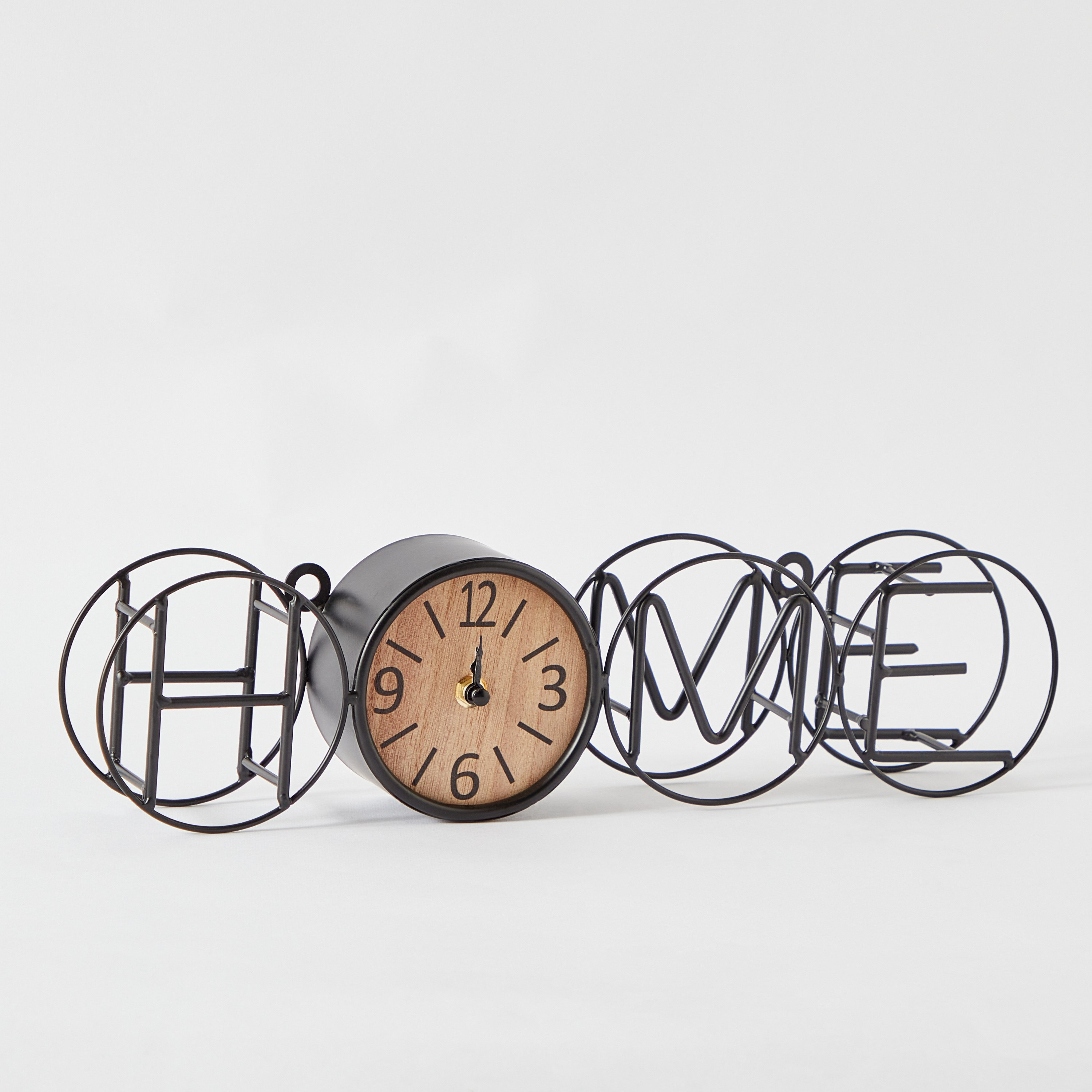 ساعة طاولة معدن وألواح ليفية متوسط الكثافة من أوليفير - 41.5x10x5 سم-hbxdiningroom-decorandaccessories-clocks-image-6