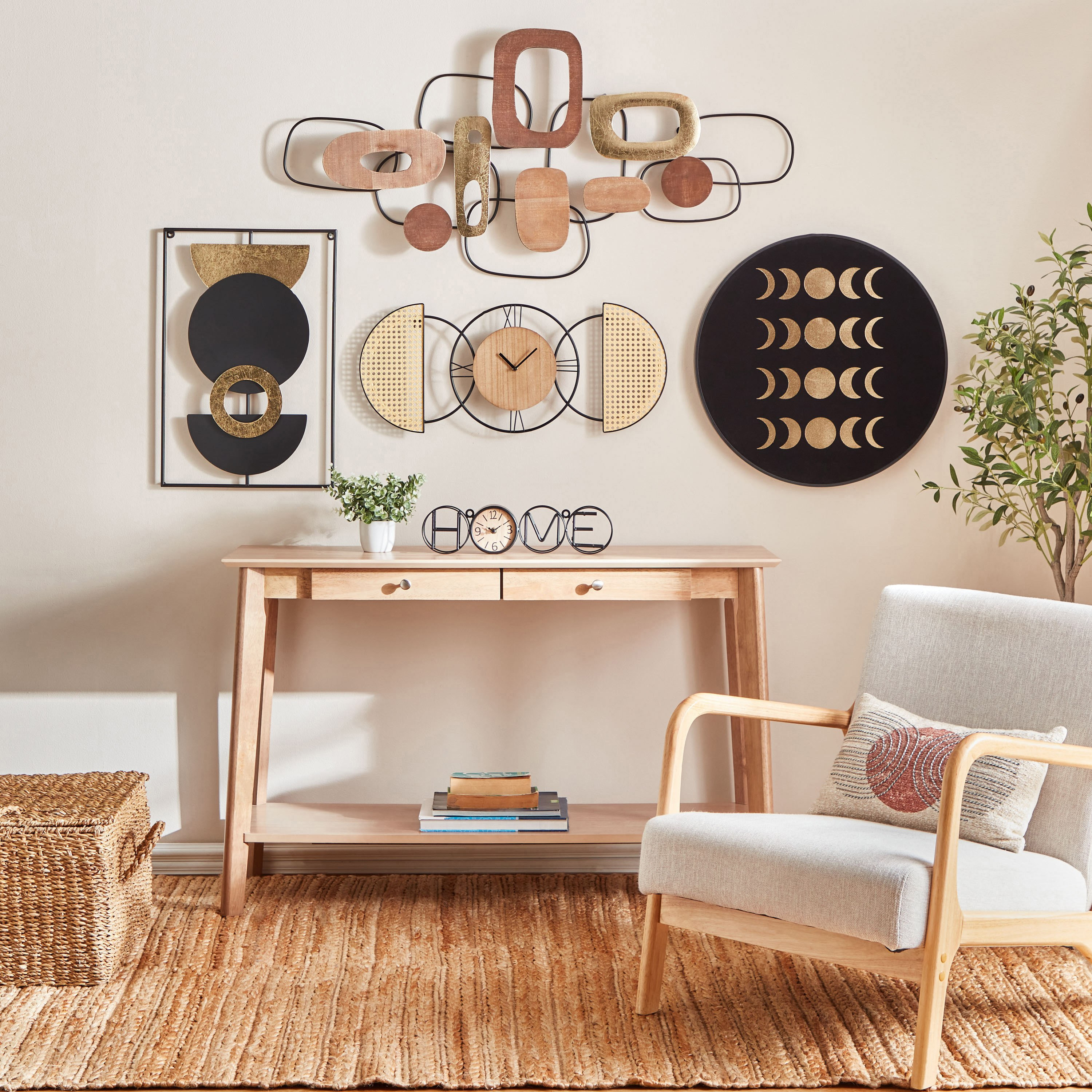زينة حائط معدن من أوليفر - 40x60x3 سم-hbxdiningroom-walldecor-wallart-image-5