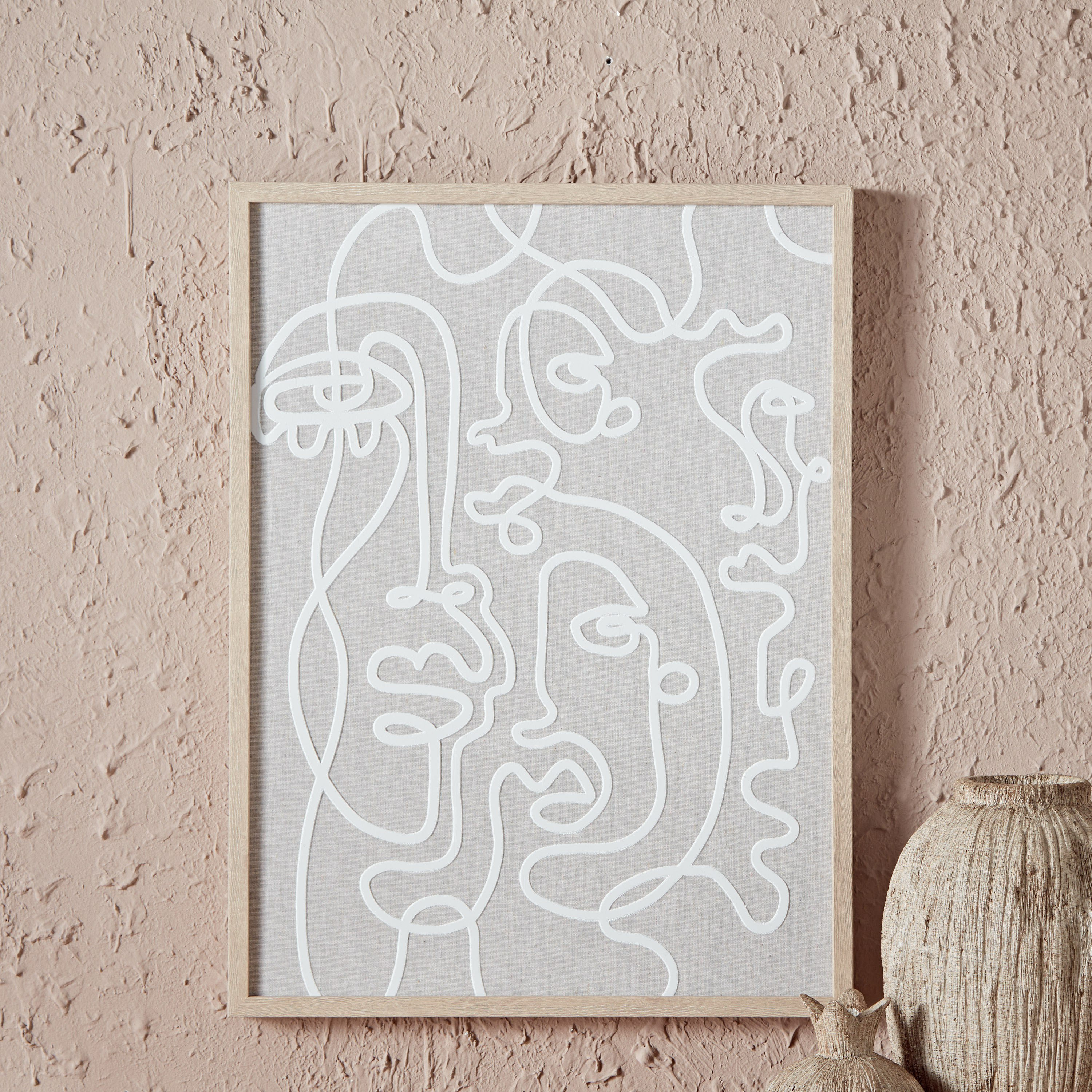 زينة حائط كانفاس وستايروفوم مؤطرة من أوليفر - 45x60x2.5 سم-hbxhomeware-hbxdecorandfurnishings-image-2