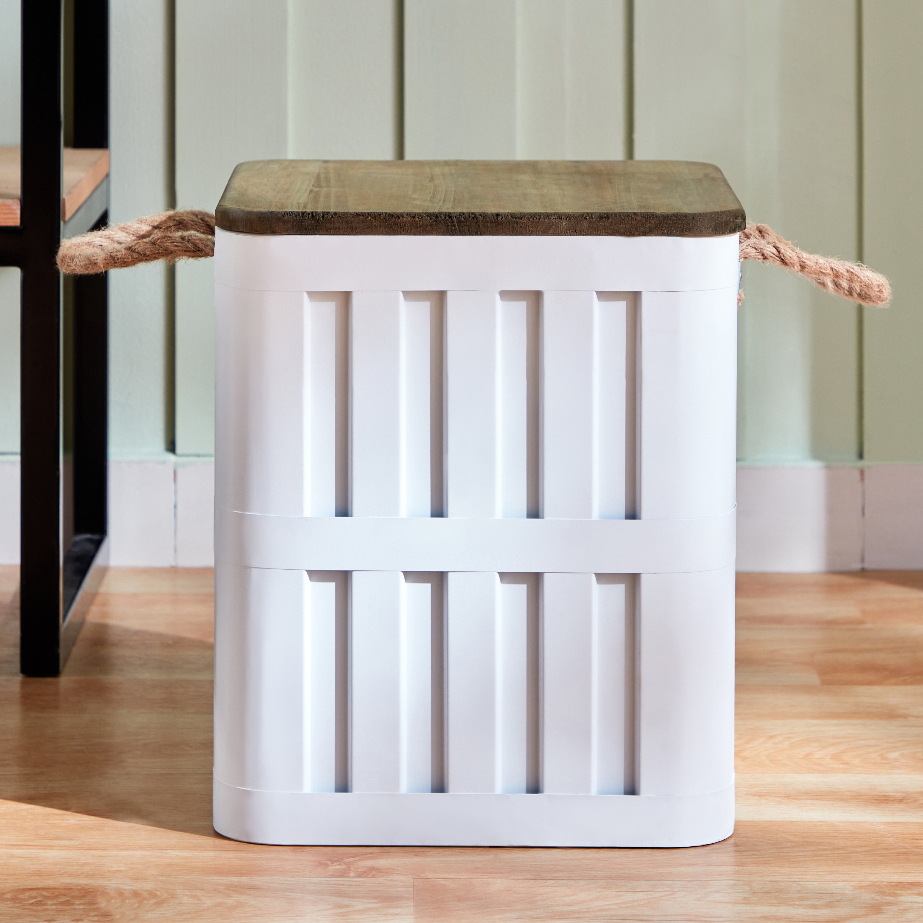 فانوس معدن بمقبض من إلدورا - 35x35x42 سم-hbxbedroom-bedroomaccessories-bedroomstorage-image-2
