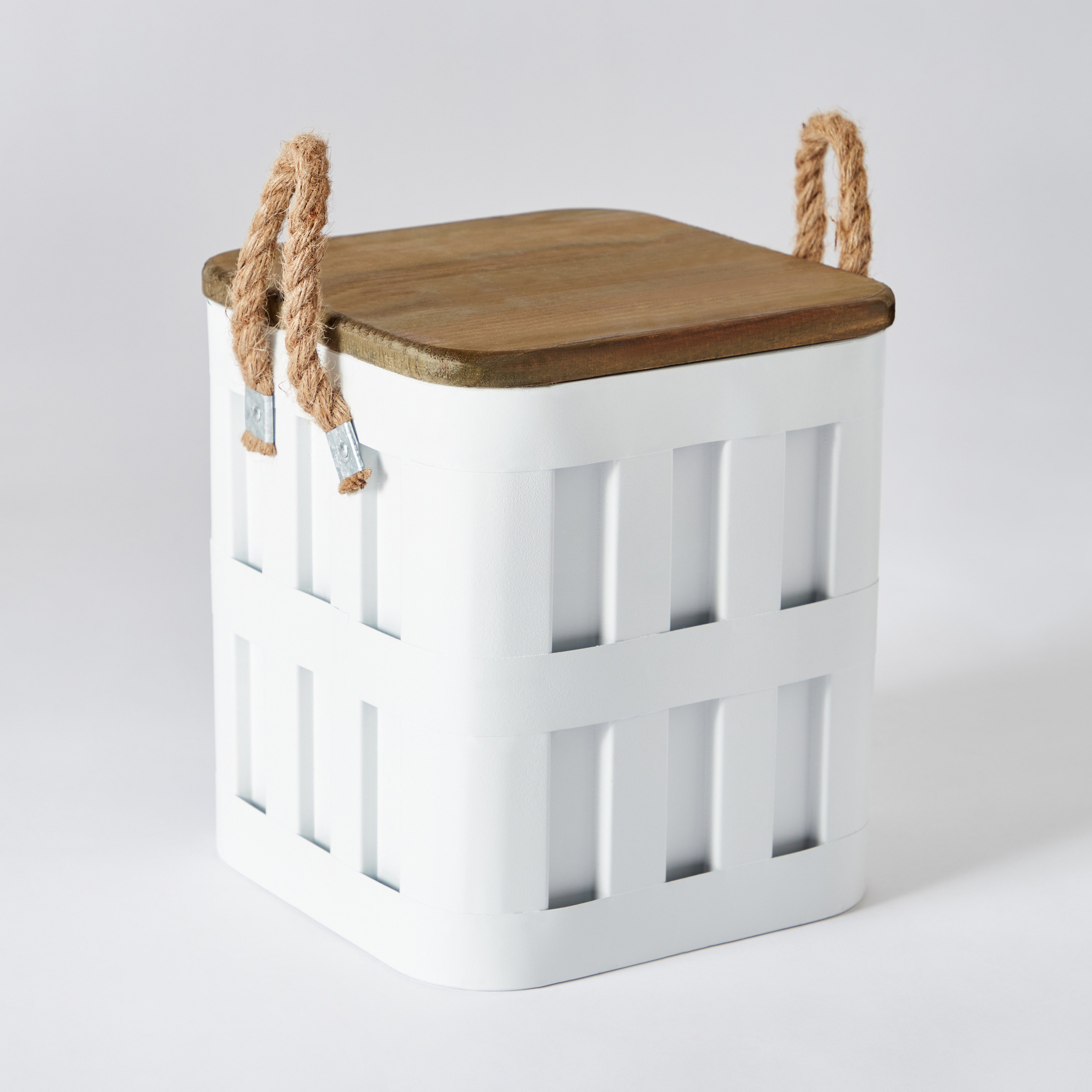 فانوس معدن بمقبض من إلدورا - 25x25x28.5 سم-hbxbedroom-bedroomaccessories-bedroomstorage-image-7