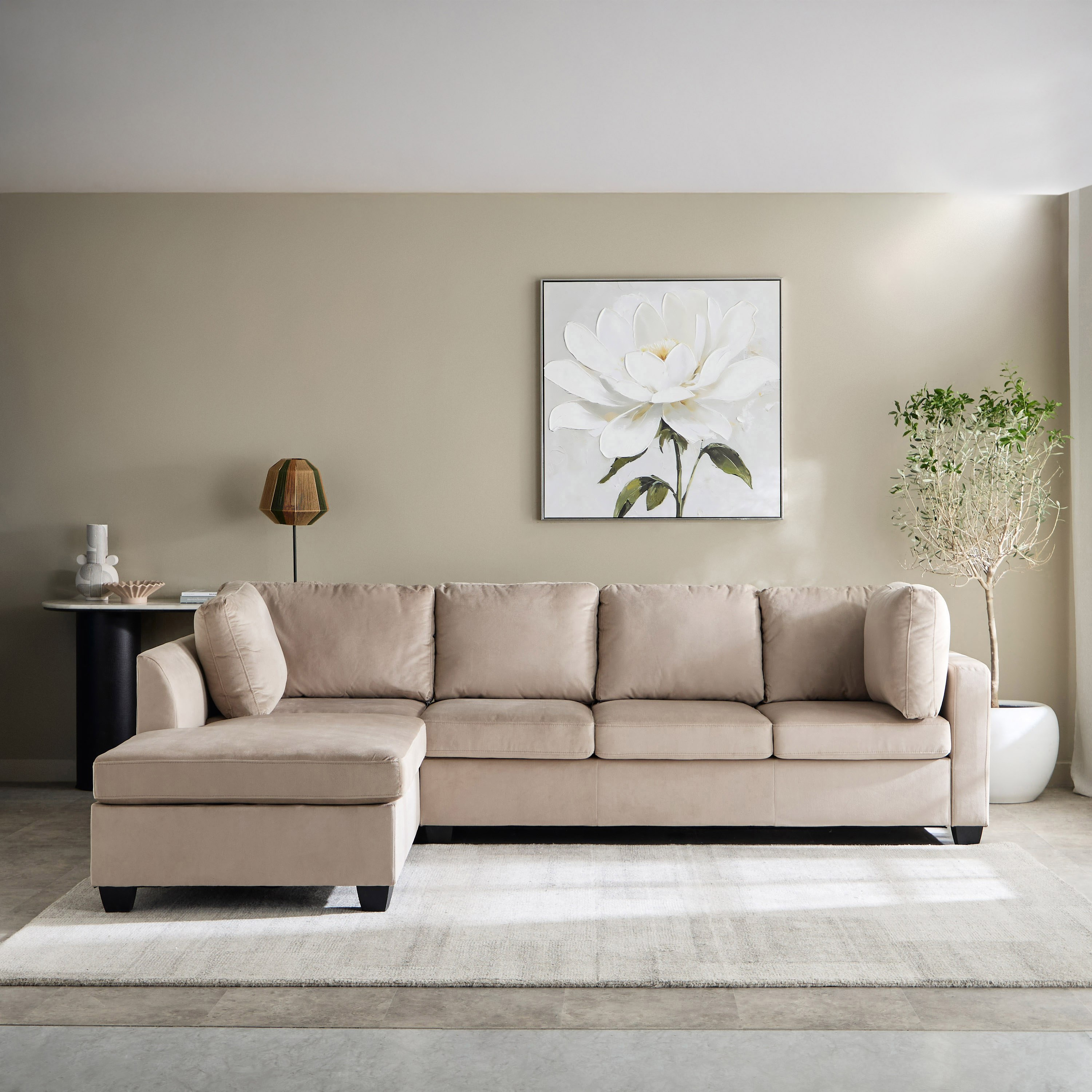 Urbandale 4-Seater Reversible Corner Fabric Sofa with Dropdown Cupholders and USB Port-hbxlivingroom-sofasandarmchairs-modularsofas-image-2