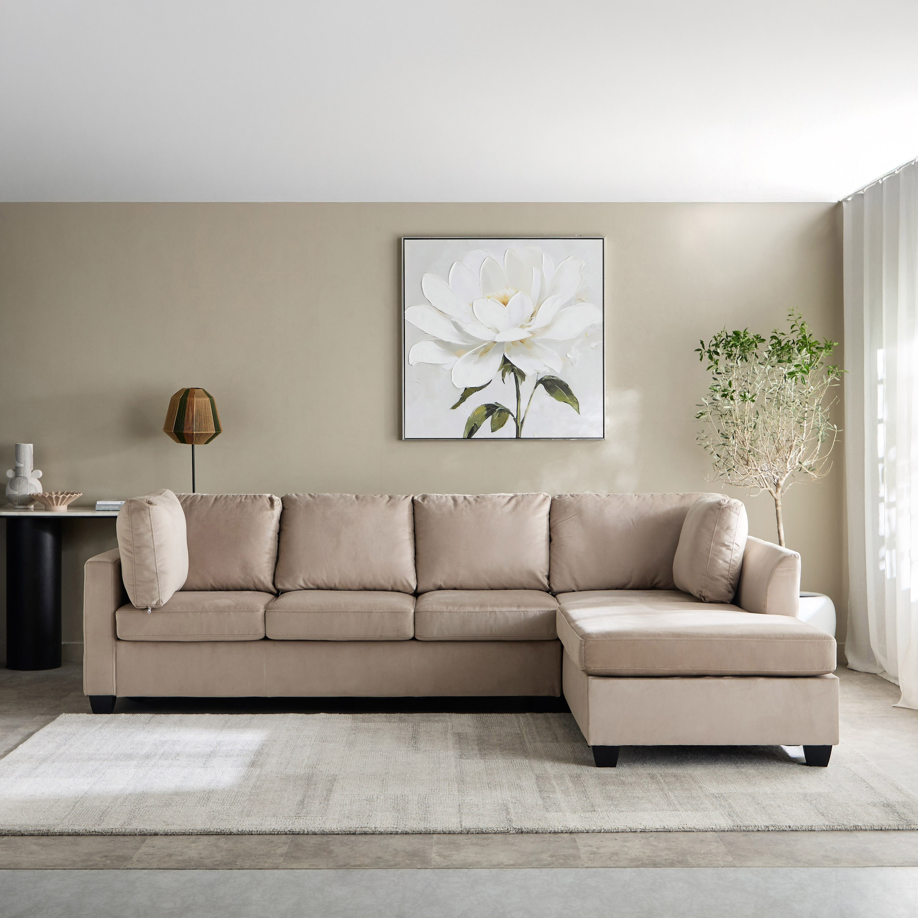 Urbandale 4-Seater Reversible Corner Fabric Sofa with Dropdown Cupholders and USB Port-hbxlivingroom-sofasandarmchairs-modularsofas-image-3
