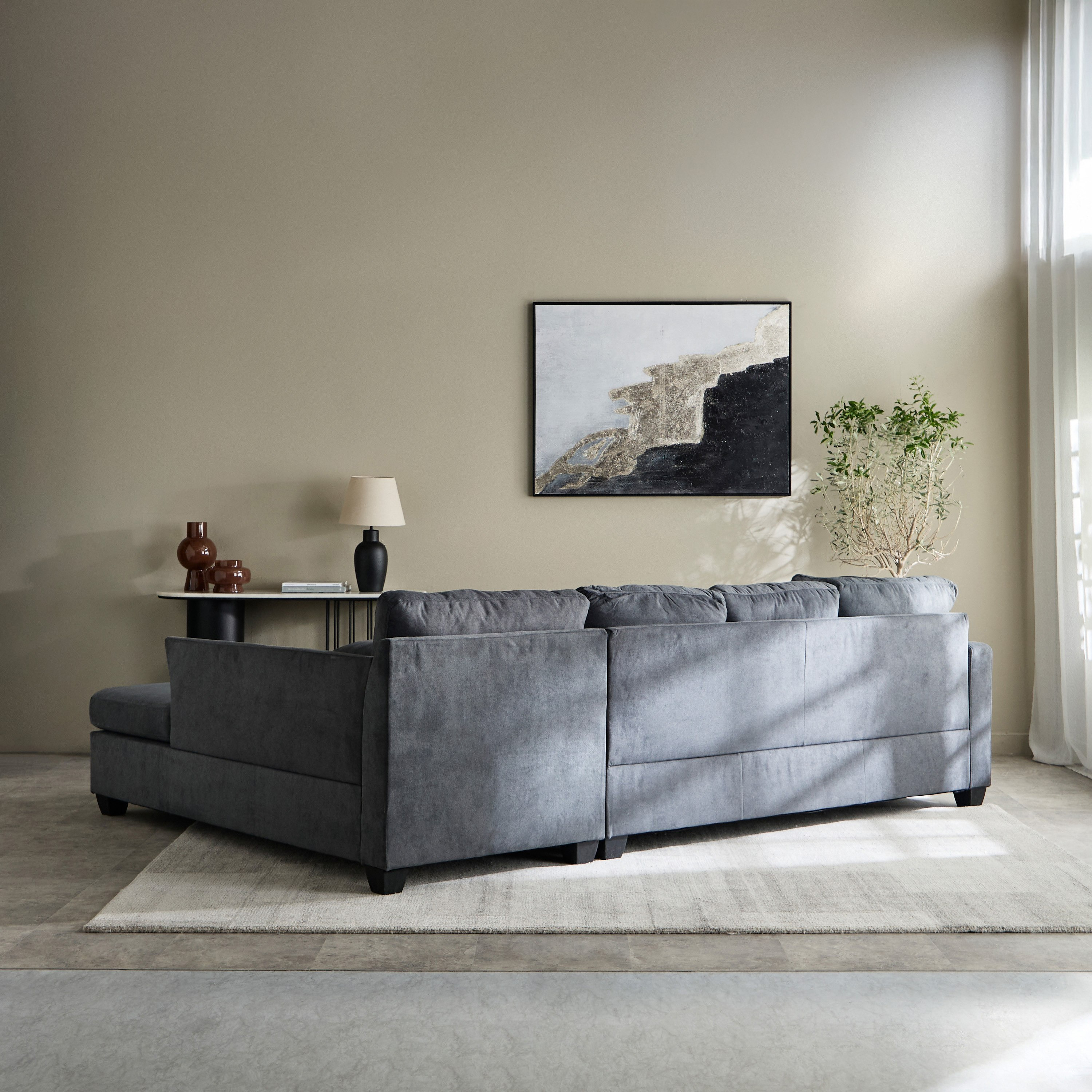 Urbandale 4-Seater Reversible Corner Fabric Sofa with Dropdown Cupholders and USB Port-hbxlivingroom-sofasandarmchairs-modularsofas-image-4