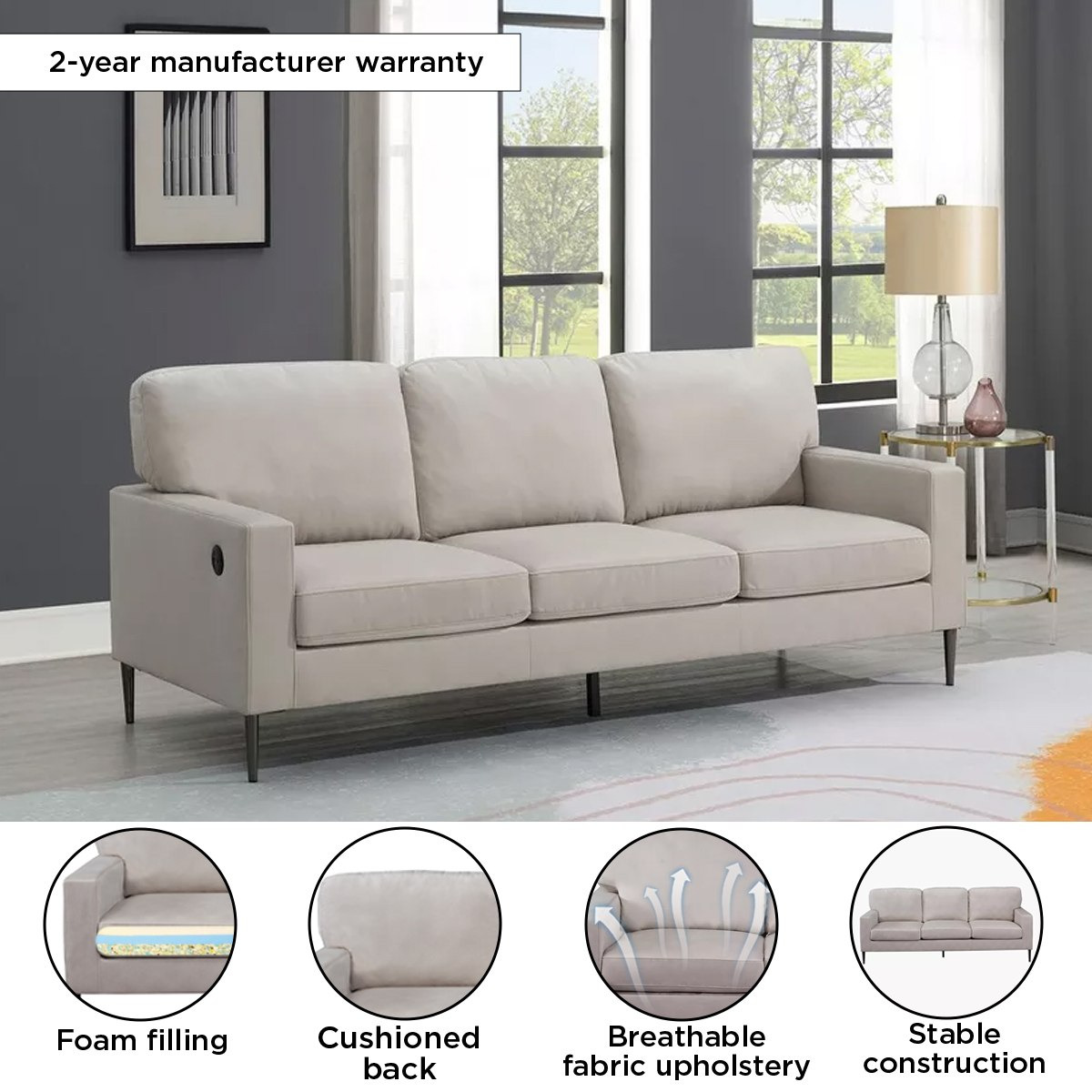 كنبة قماش 3 مقاعد مع منفذ يو إس بي من آريا-hbxlivingroom-sofasandarmchairs-sofas-image-4