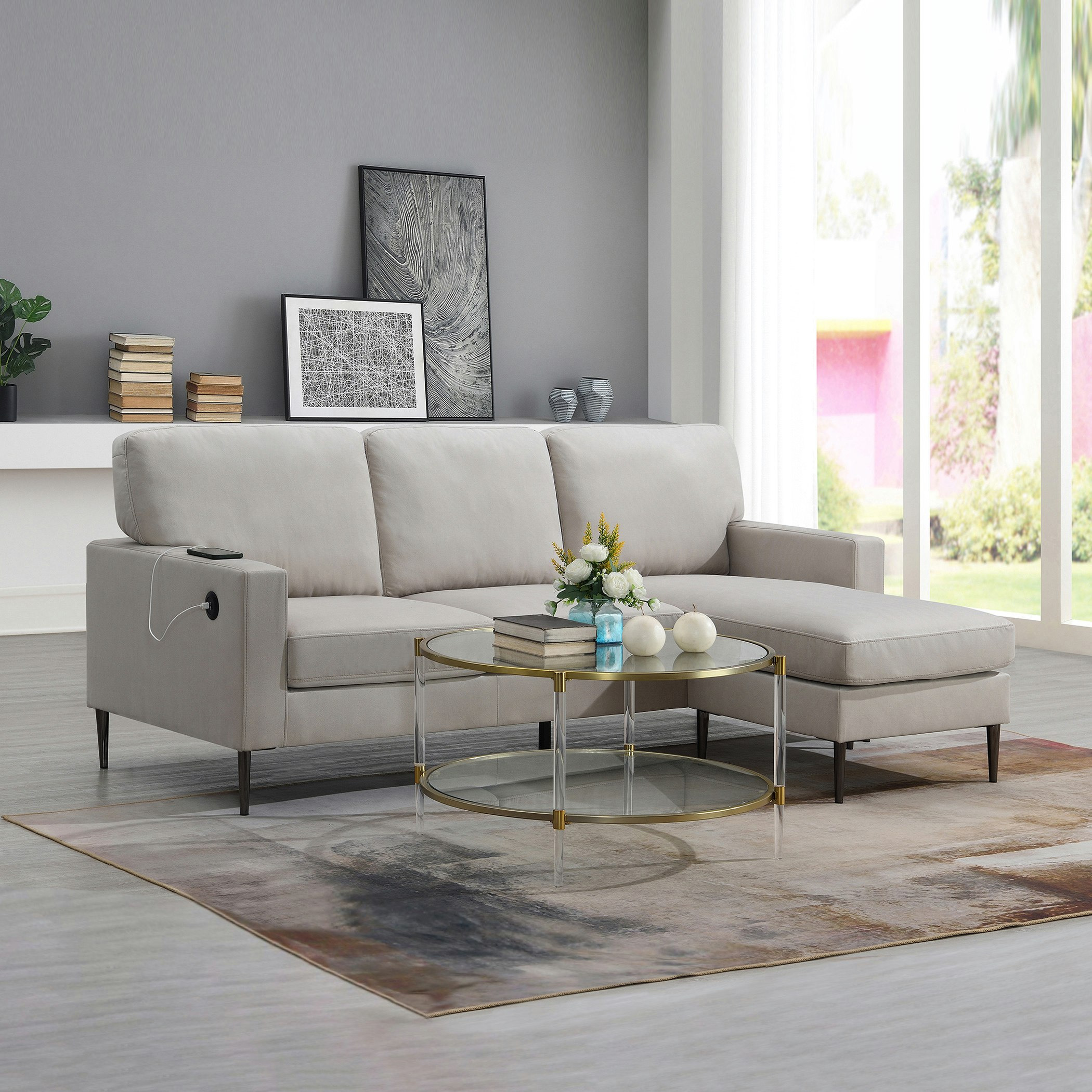 كنبة ركنية على الناحيتين 3 مقاعد قماش مع منفذ يو إس بي من آريا-hbxlivingroom-sofasandarmchairs-cornersofas-image-1