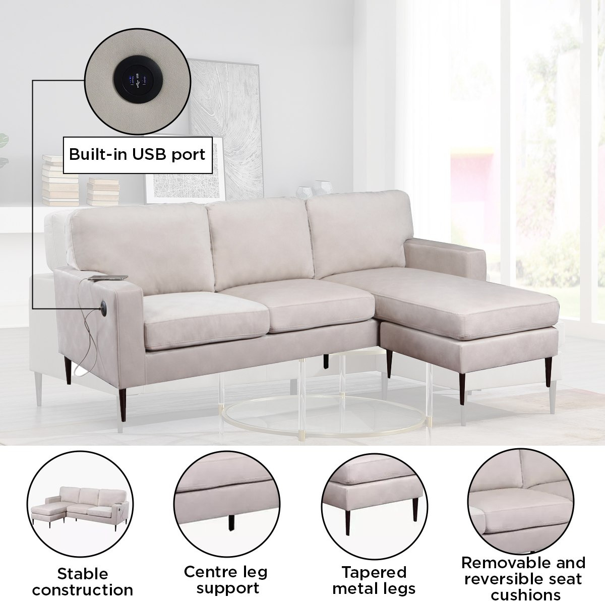 كنبة ركنية على الناحيتين 3 مقاعد قماش مع منفذ يو إس بي من آريا-hbxlivingroom-sofasandarmchairs-cornersofas-image-6