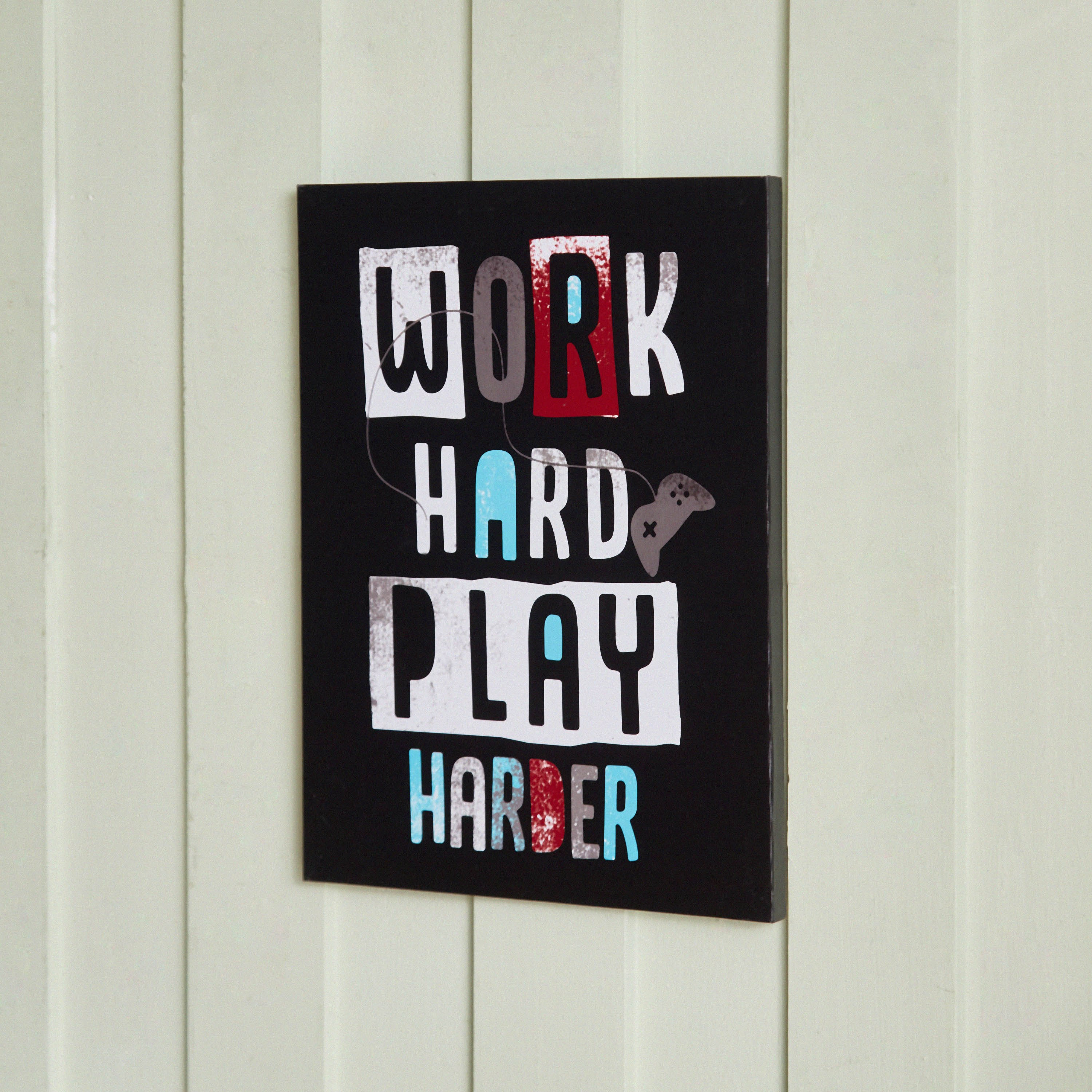 لوحة فنية جدارية من القماش الصلب للعمل الفني من جيمينج - 30x40x1.8 سم-hbxhomeware-hbxkidsandyouth-image-3