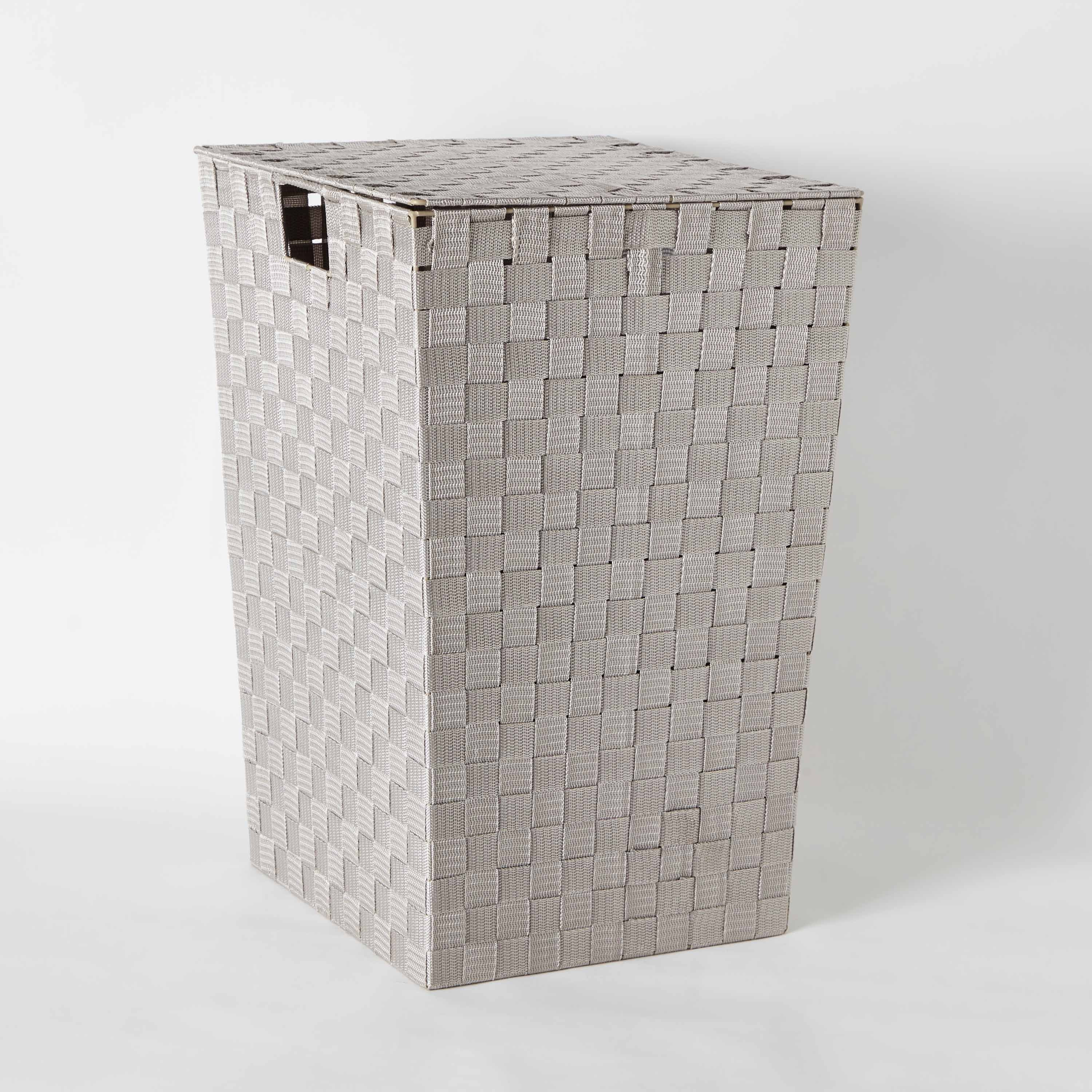 Strap Laundry Hamper with Lid - 36x36x55 cm-hbxbathroom-bathroomstorage-laundryhampers-image-6
