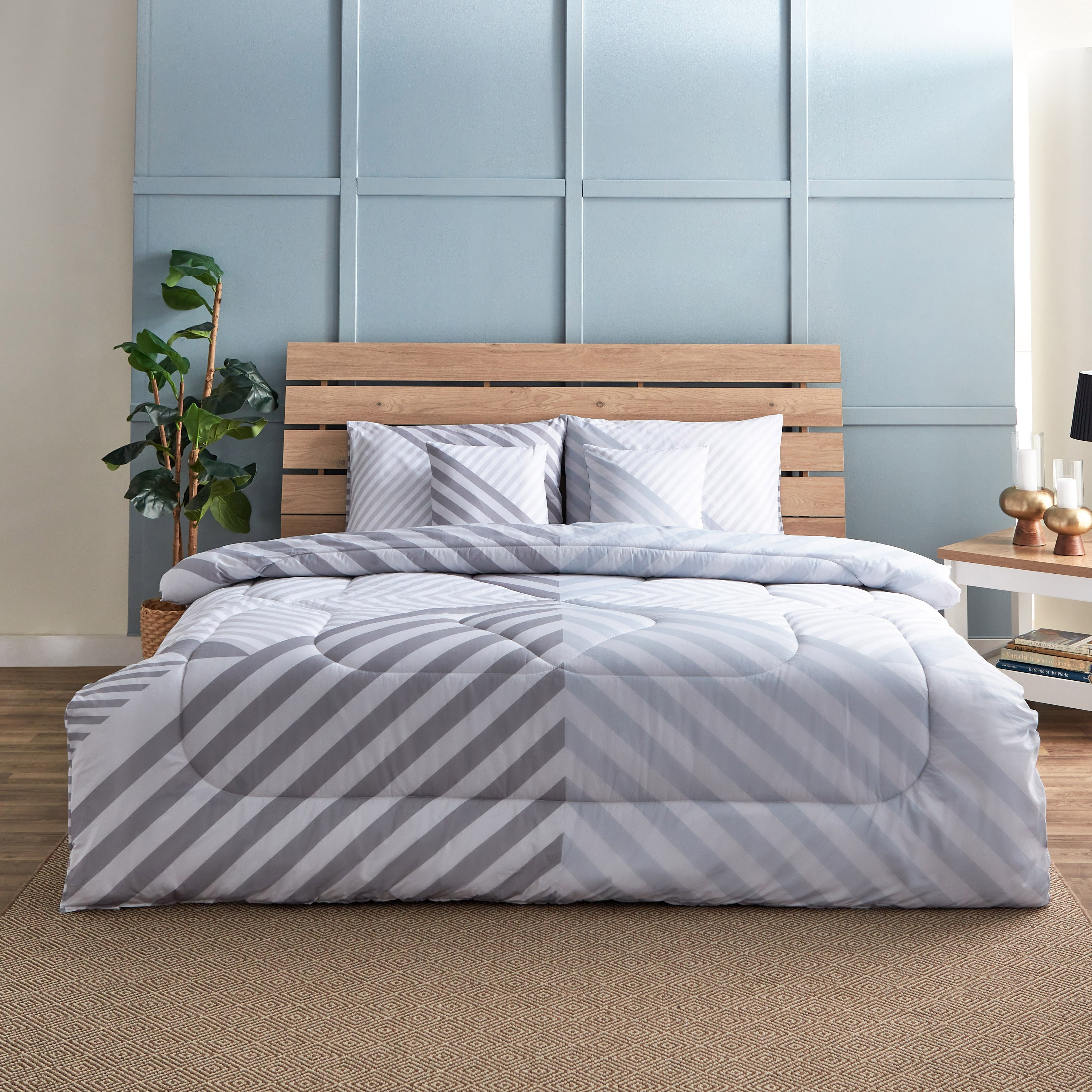 Luxot Terraglam 5-Piece Cotton Printed King Comforter Set - 220x240 cm-hbxhomeware-hbxdecorandfurnishings-image-2