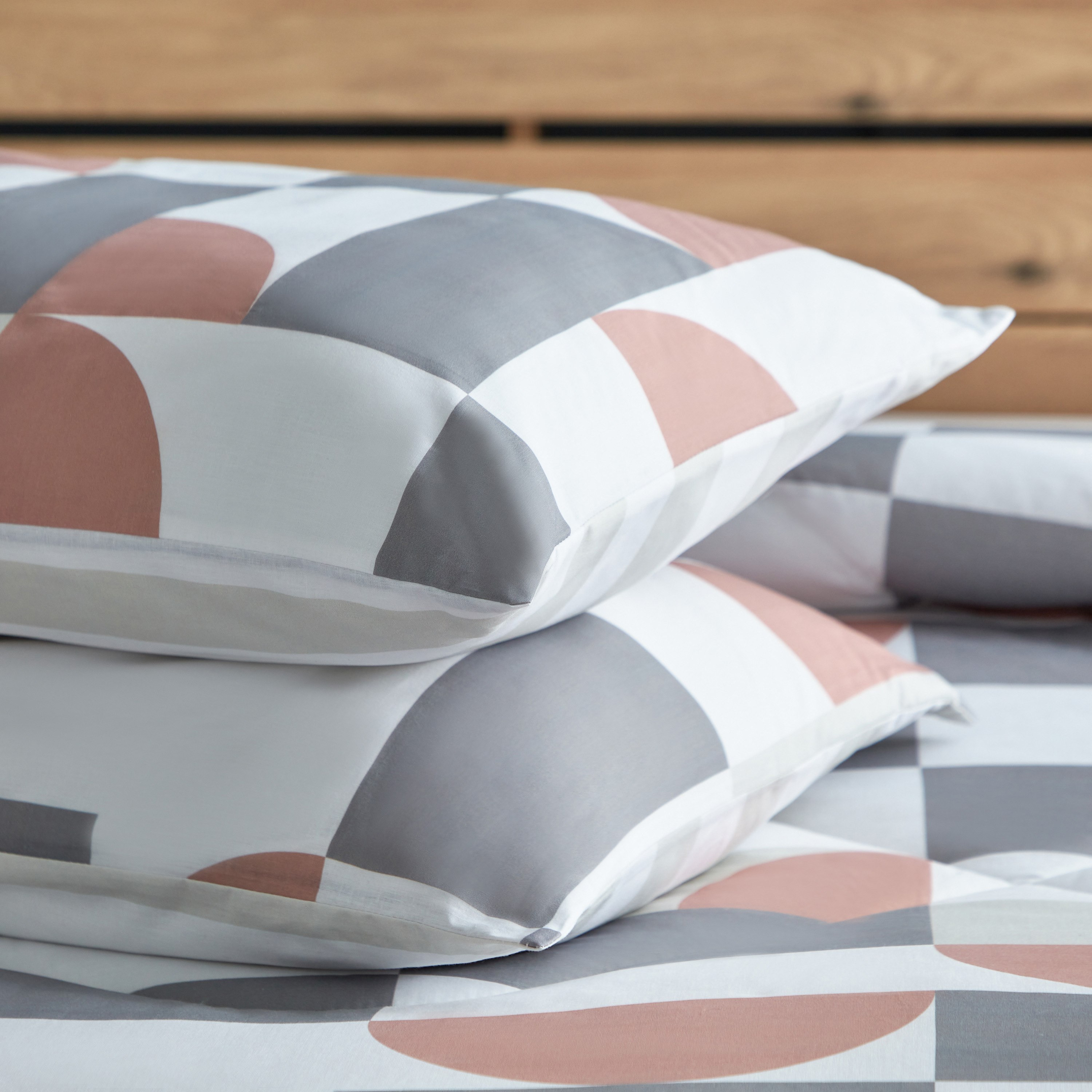 Luxot Geozest 5-Piece Cotton Printed King Comforter Set - 220x240 cm-hbxhomeware-hbxdecorandfurnishings-image-6