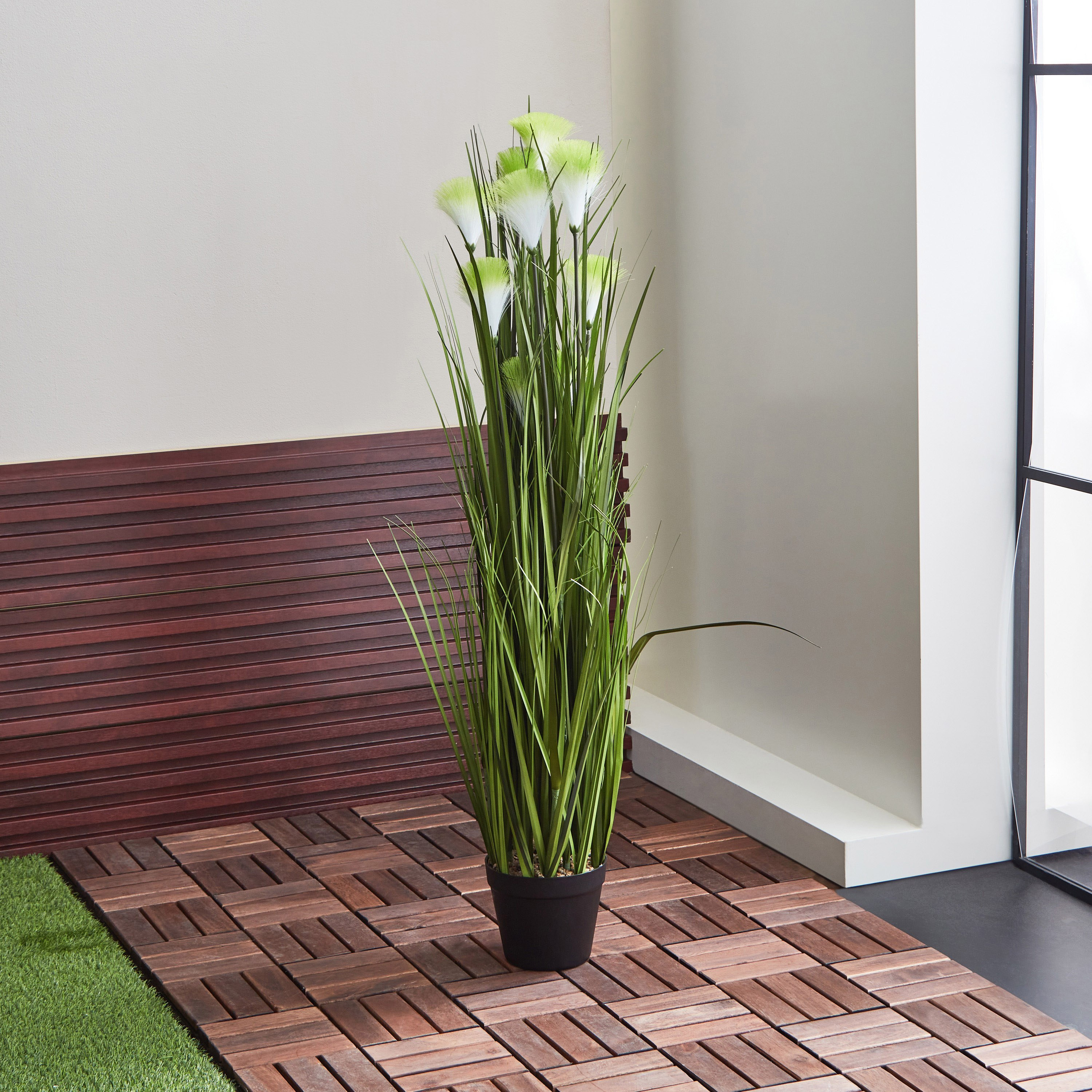 نبات هندباء من العشب الصناعي مع إناء زرع من إيلانا - 40x40x110 سم-PROMO_HB_AE_B2G2_011025-image-1