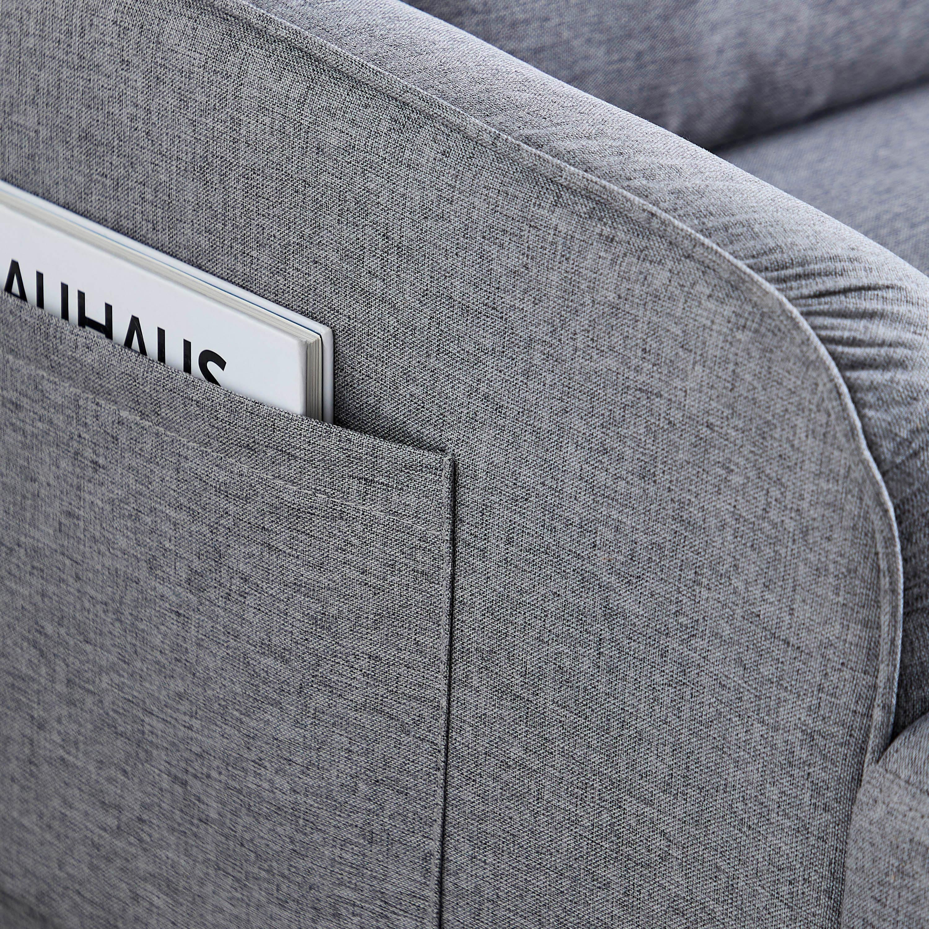 Prime 3-Seater Reversible Corner Fabric Sofa with 2 Cushions and Side Pocket-hbxlivingroom-sofasandarmchairs-cornersofas-image-9
