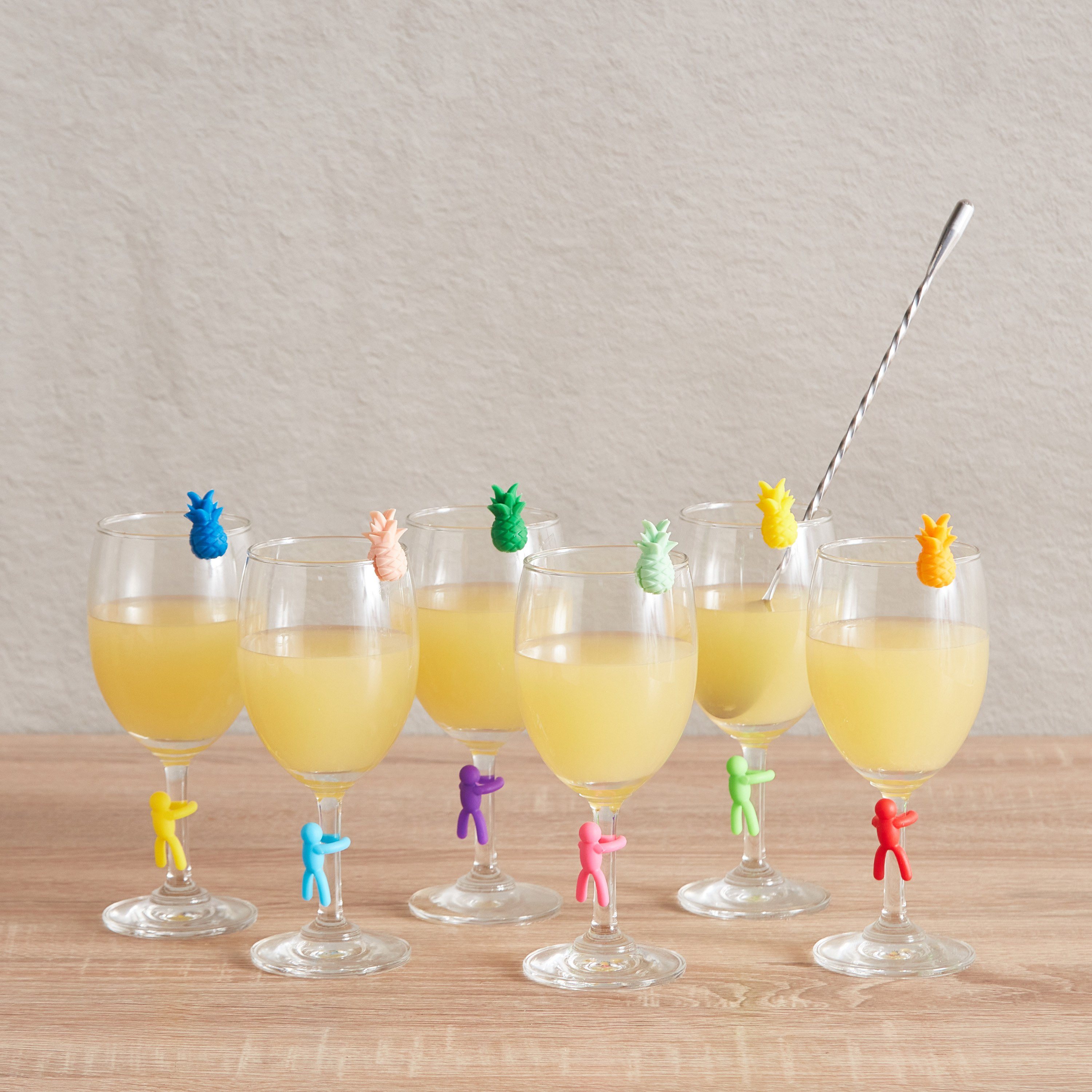 Pineapple Shaped Cup Identifier - Set of 12-hbxhomeware-hbxkitchen-image-4