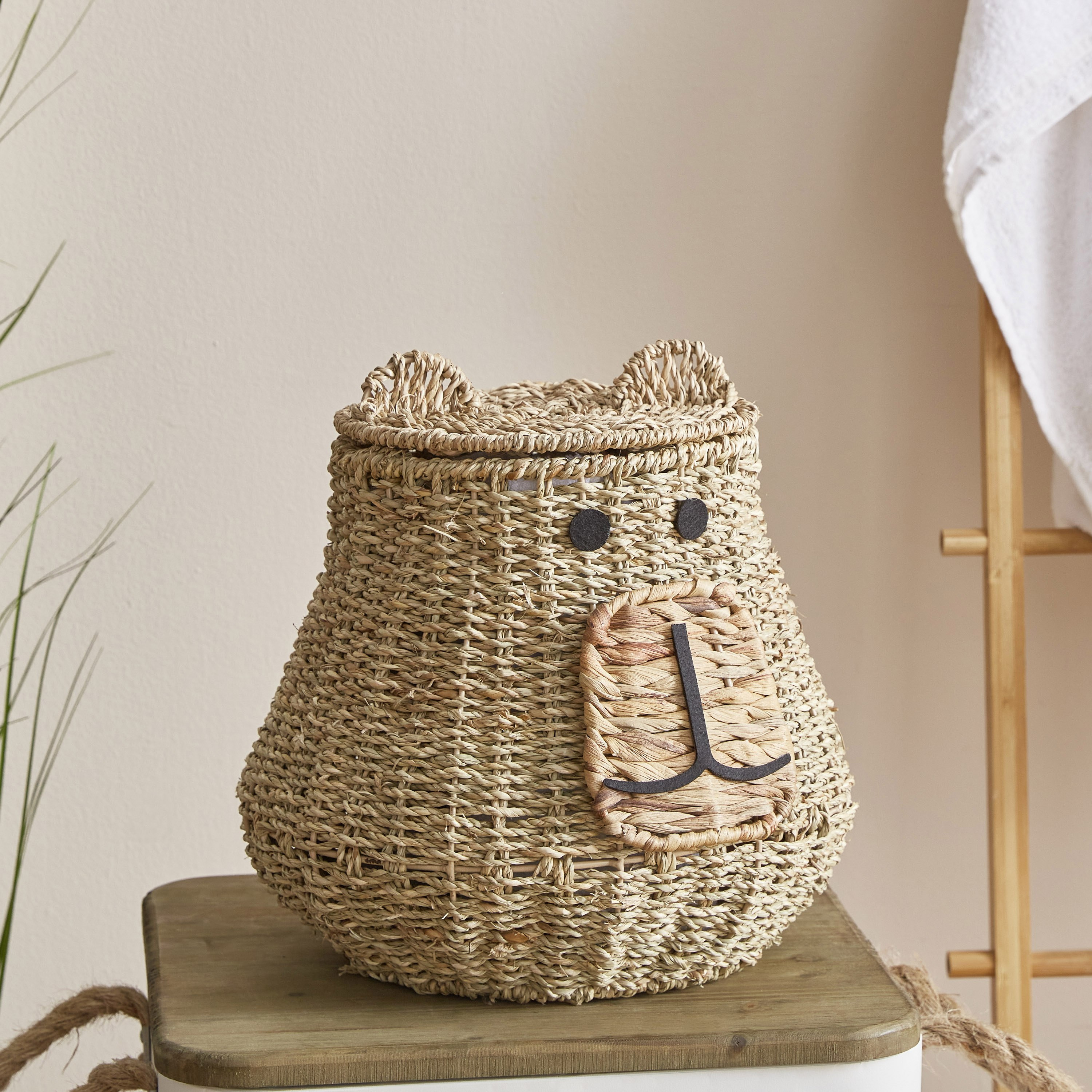 سلة حمام من أعشاب البحر من ناتوشرا - 29x27 سم-hbxbedroom-bedroomaccessories-bedroomstorage-image-1