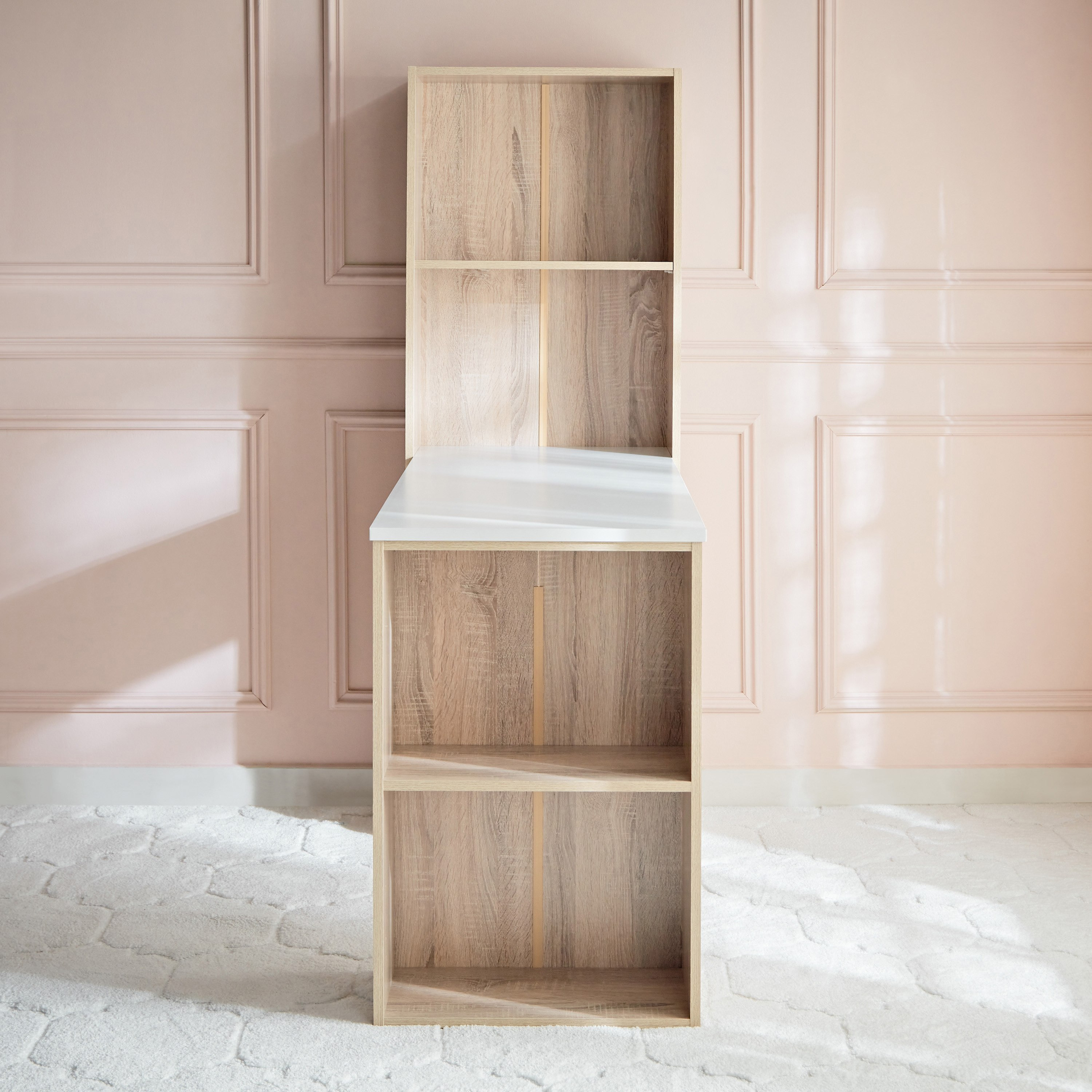 Oxford Tall Melamine Top Bookcase Study Desk-hbxfurniture-office-desks-image-3