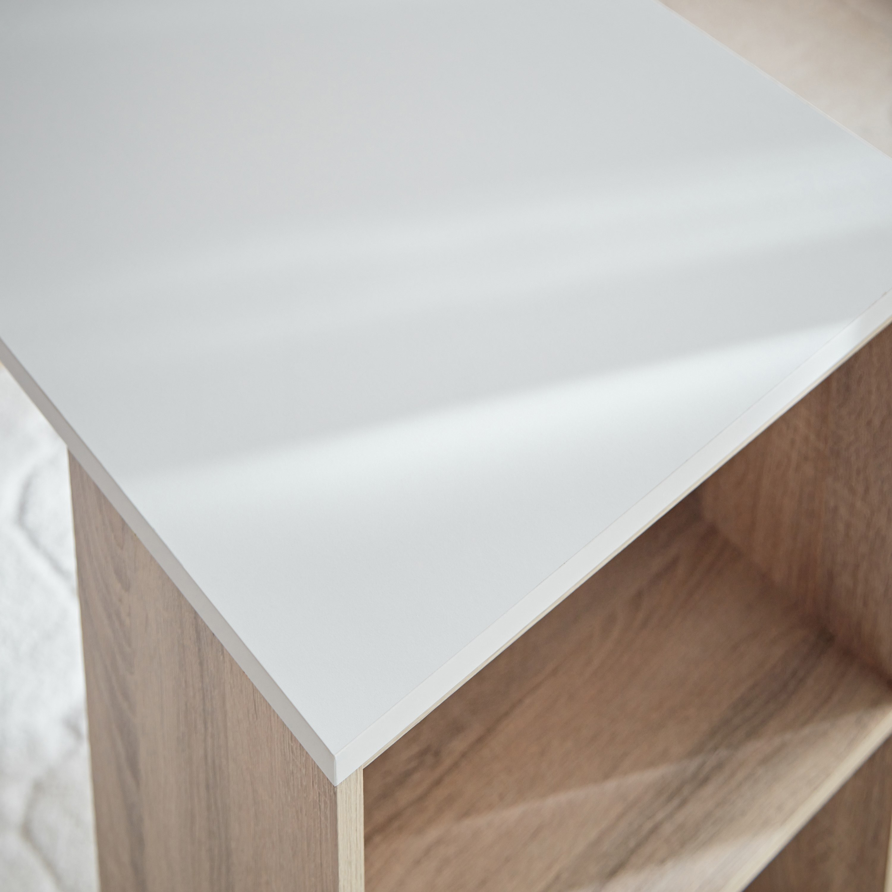 Oxford Tall Melamine Top Bookcase Study Desk-hbxfurniture-office-desks-image-4