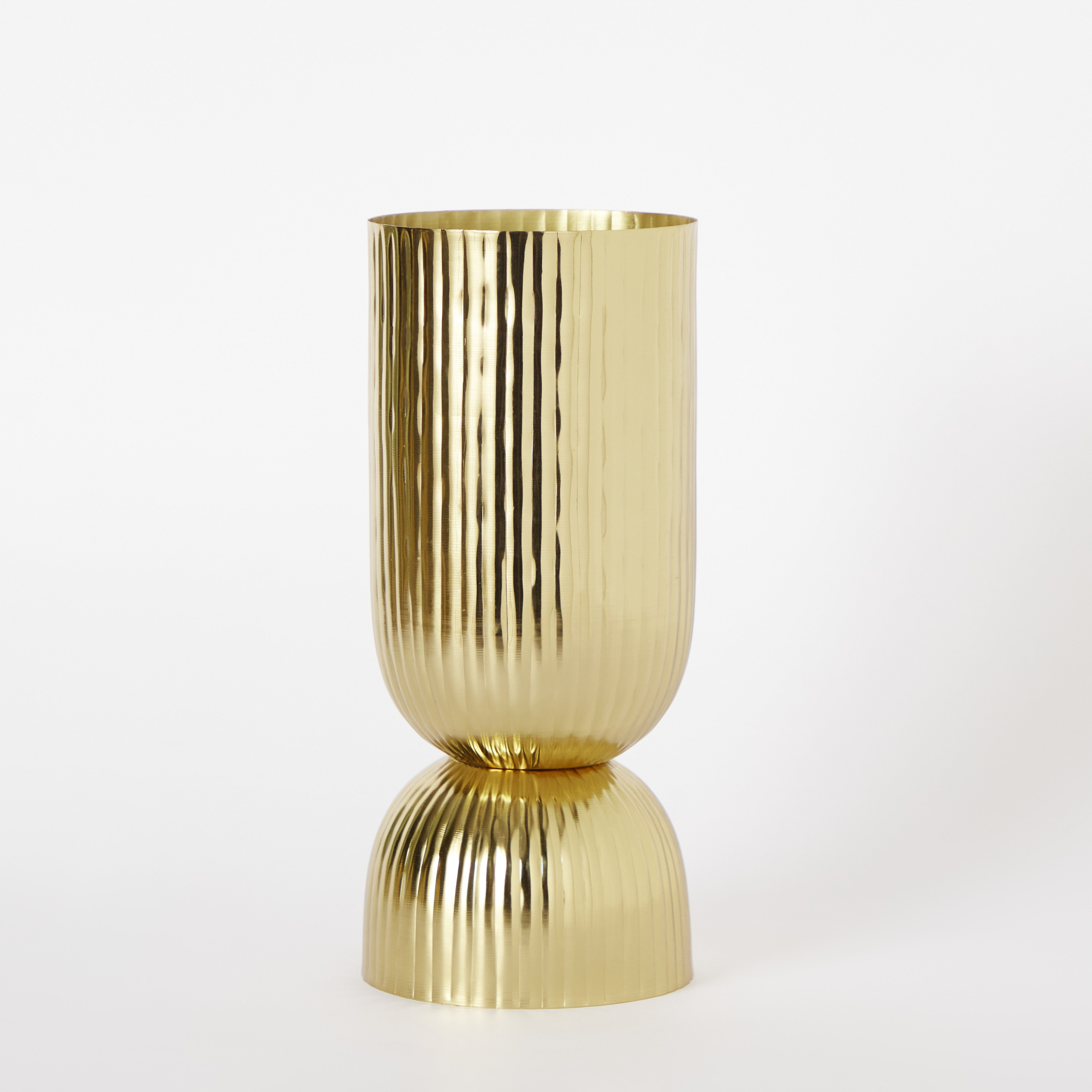 مزهرية زهور معدن مضلعة من أريستو - 13x13x37 سم-hbxbedroom-decorandaccessories-vases-image-6