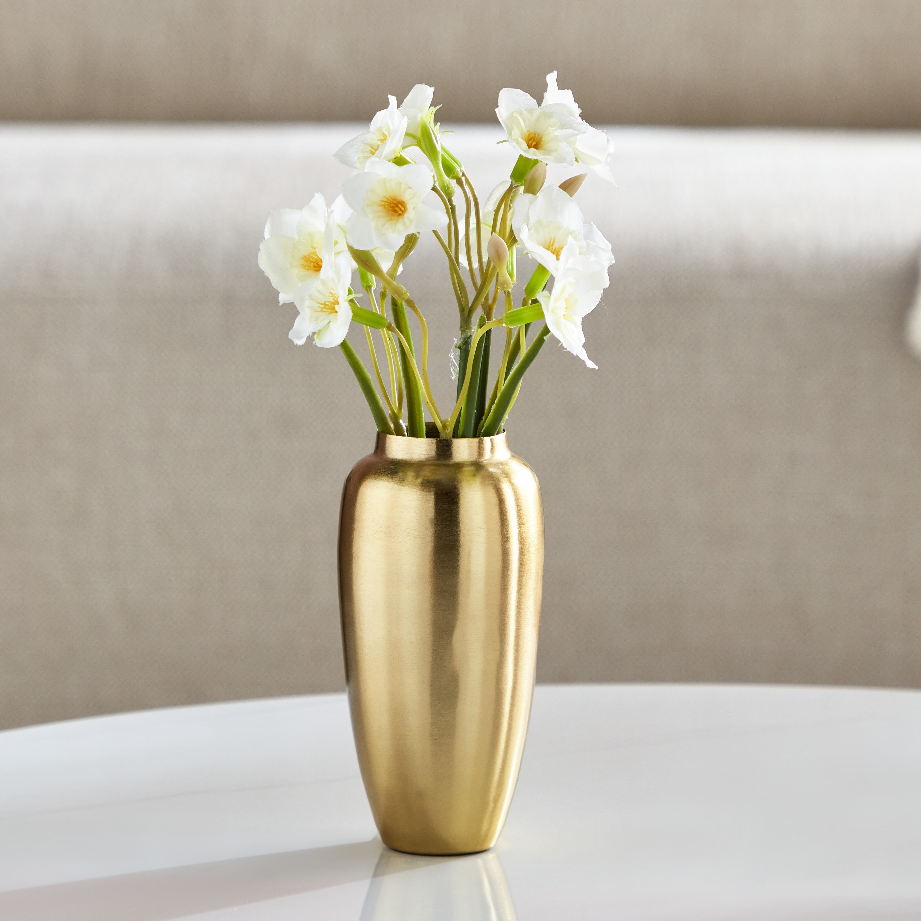 مزهرية زهور معدن من أريستو - 7.5x7.5x15.5 سم-hbxbedroom-decorandaccessories-vases-image-1