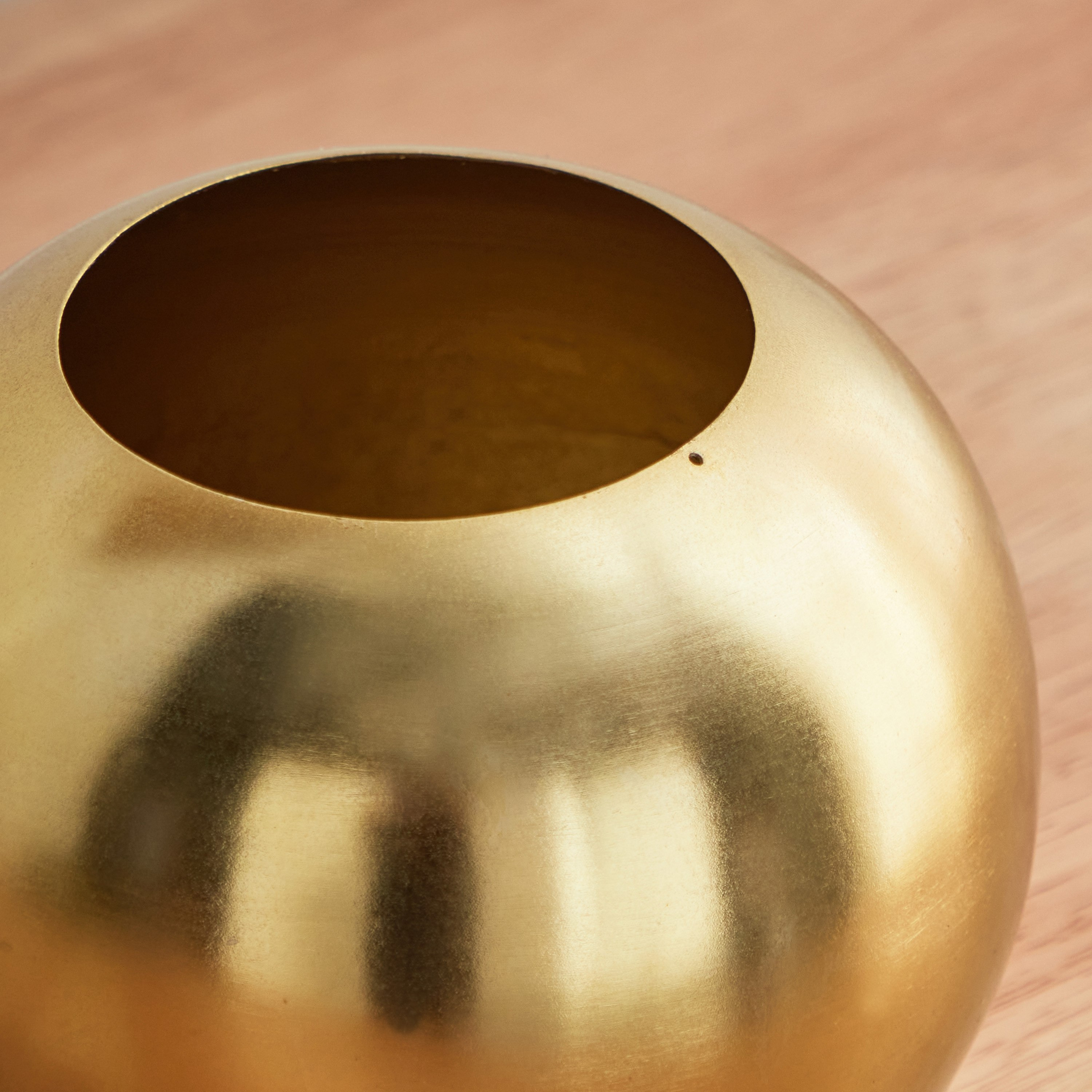 مزهرية زهور معدن من أريستو - 13x13x11 سم-hbxbedroom-decorandaccessories-vases-image-3